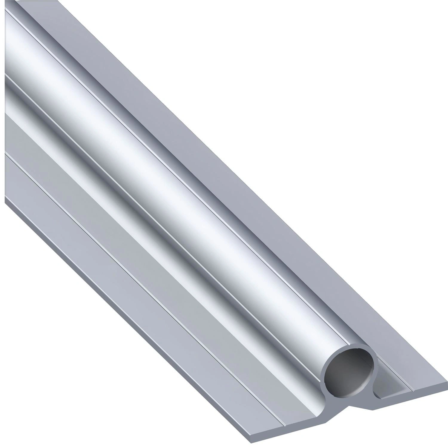 Scharnierprofil, Silber, Aluminium