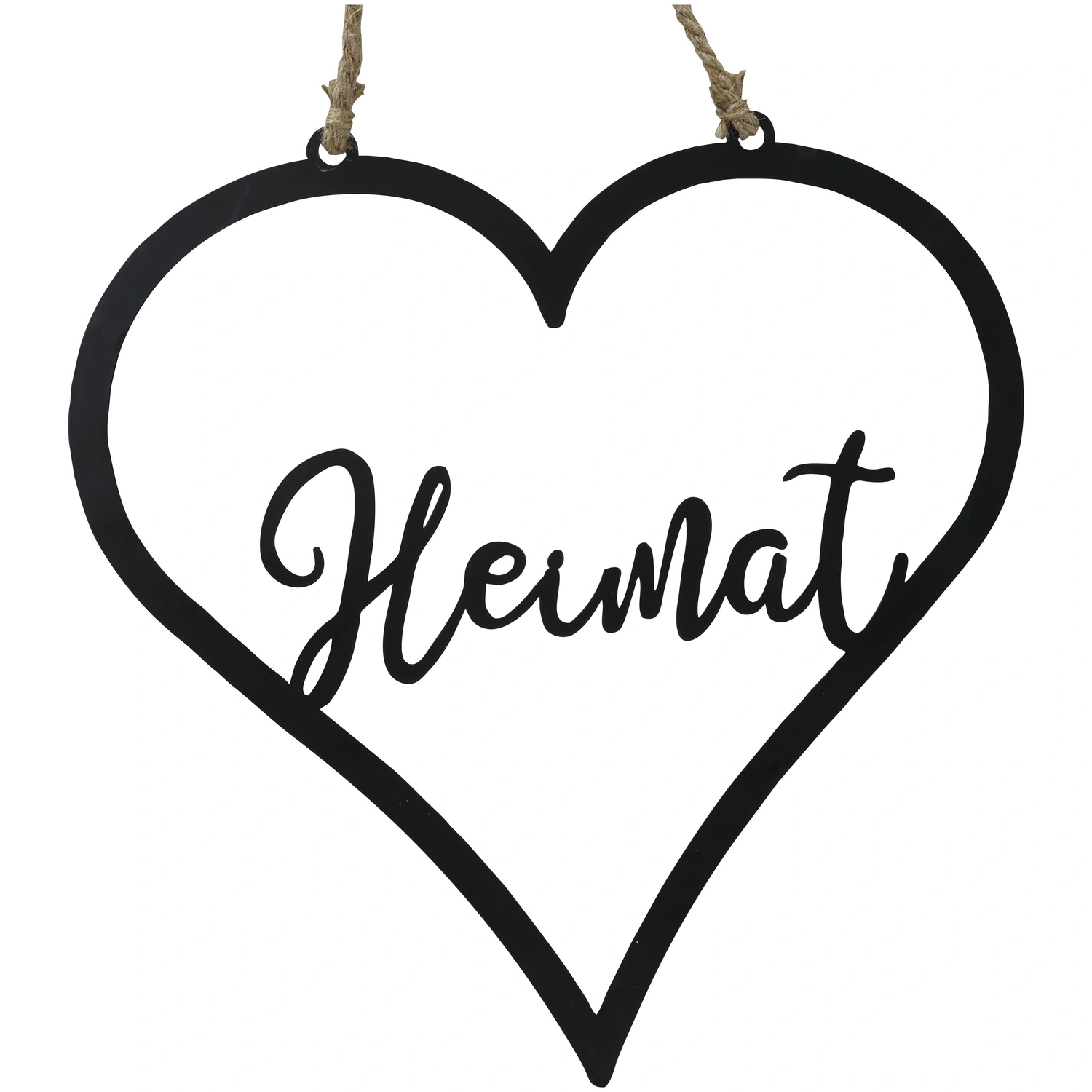 Schild »Schild Heimat«, BxH: 1 x 37 cm, Eisen, schwarz