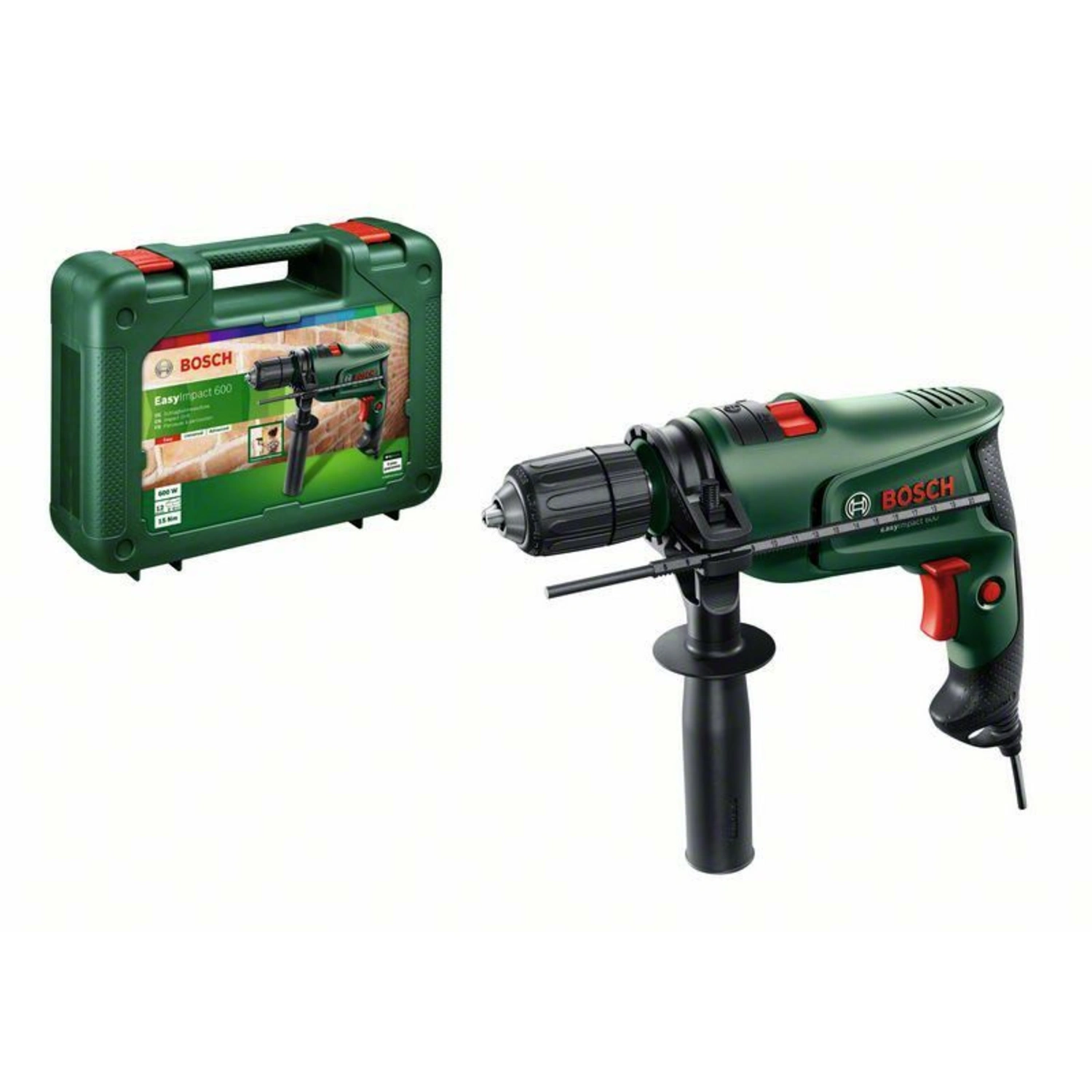 Schlagbohrmaschine »EasyImpact 600«, 600 W, max. Drehzahl: 3000 U/min, mit Arbeitslicht