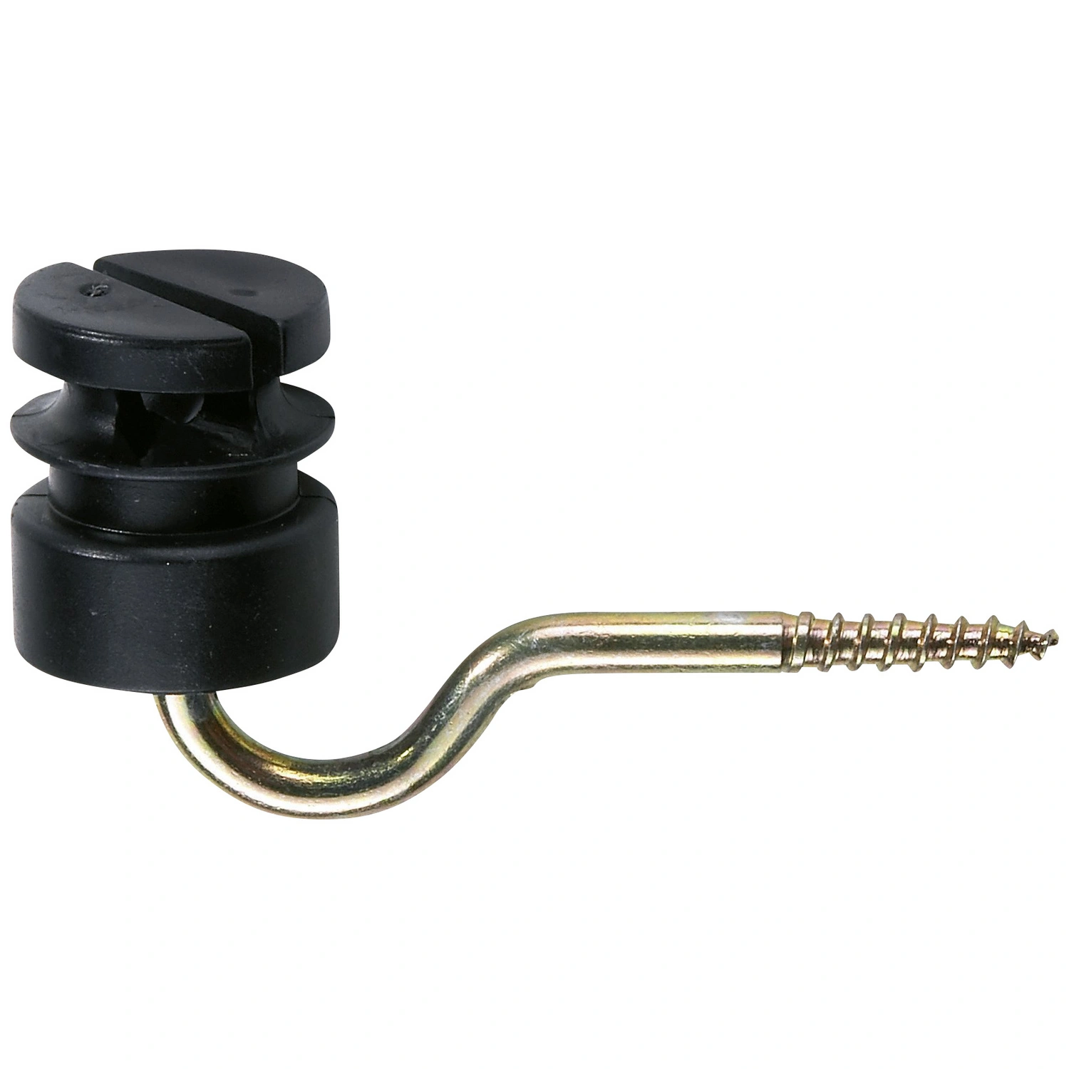 Schlitzisolator, für Weidezaun, Polycarbonat / Eisen verzinkt