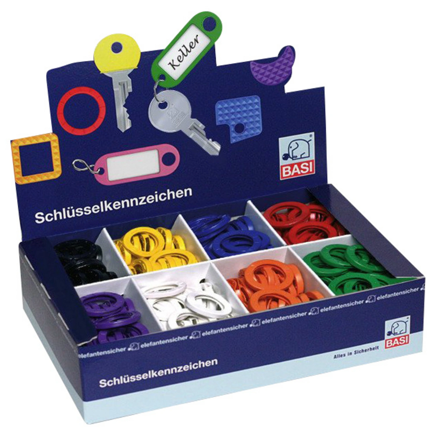 Schlüsselring, Kunststoff, Standard Extra Groß