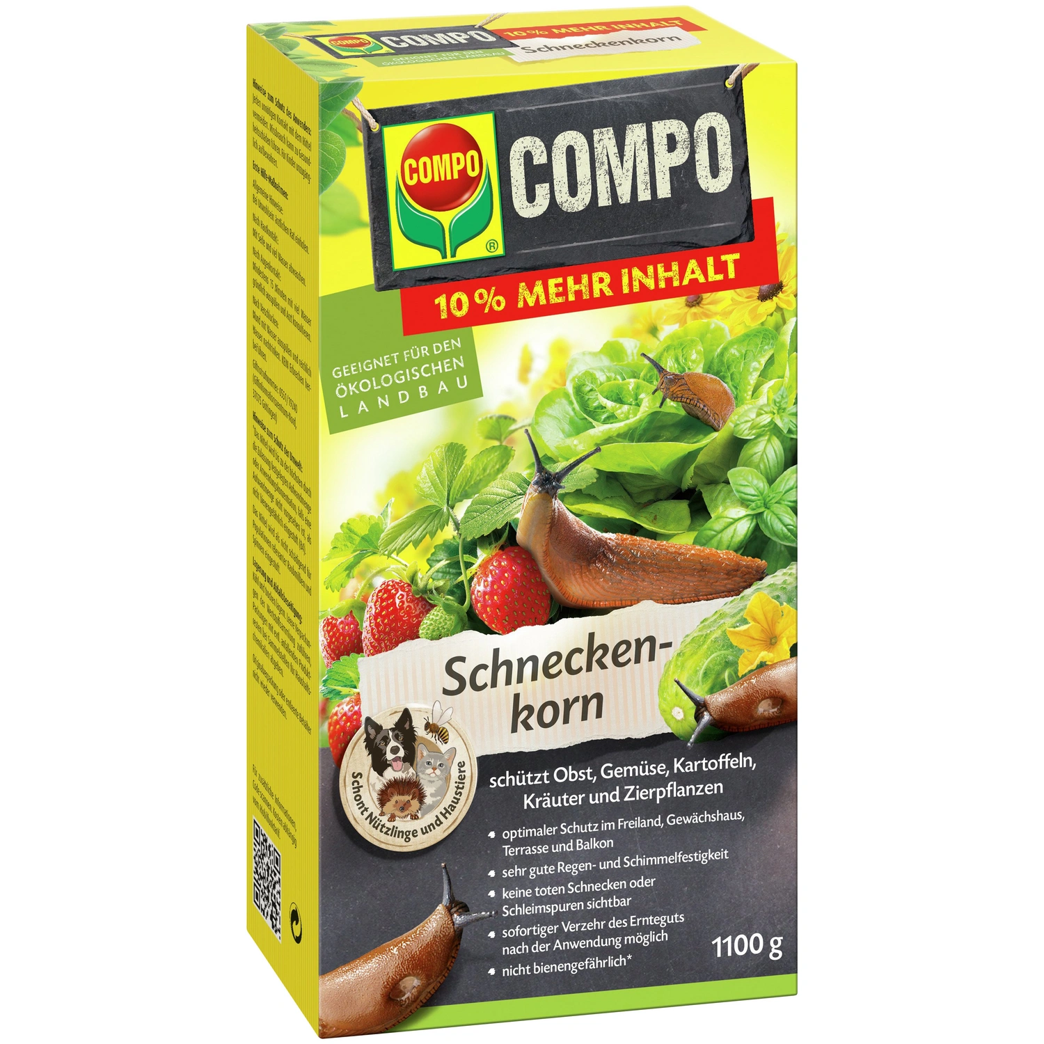 Schneckenkorn, 1,1 kg, schützt vor Schnecken, 1 Stück