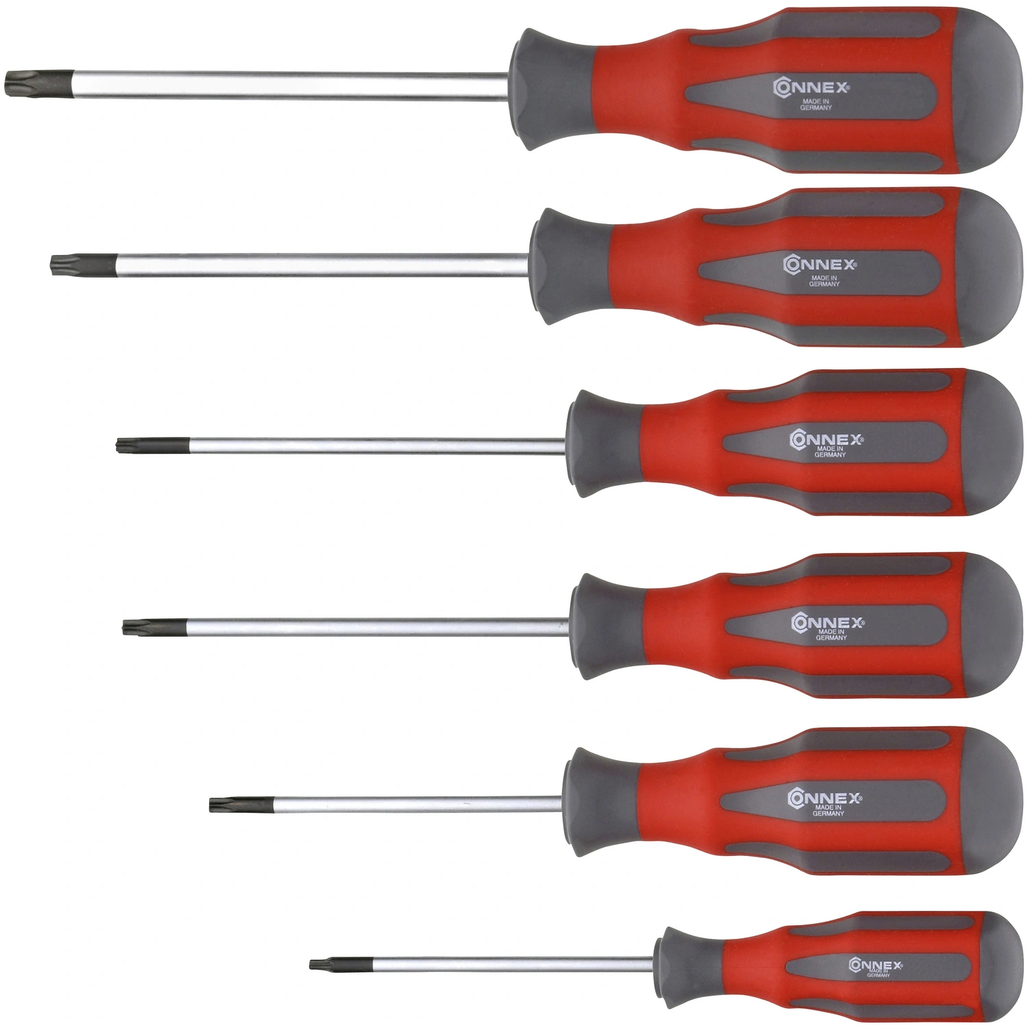 Schraubendrehersatz, Stahl, T, 6-tlg., 475g
