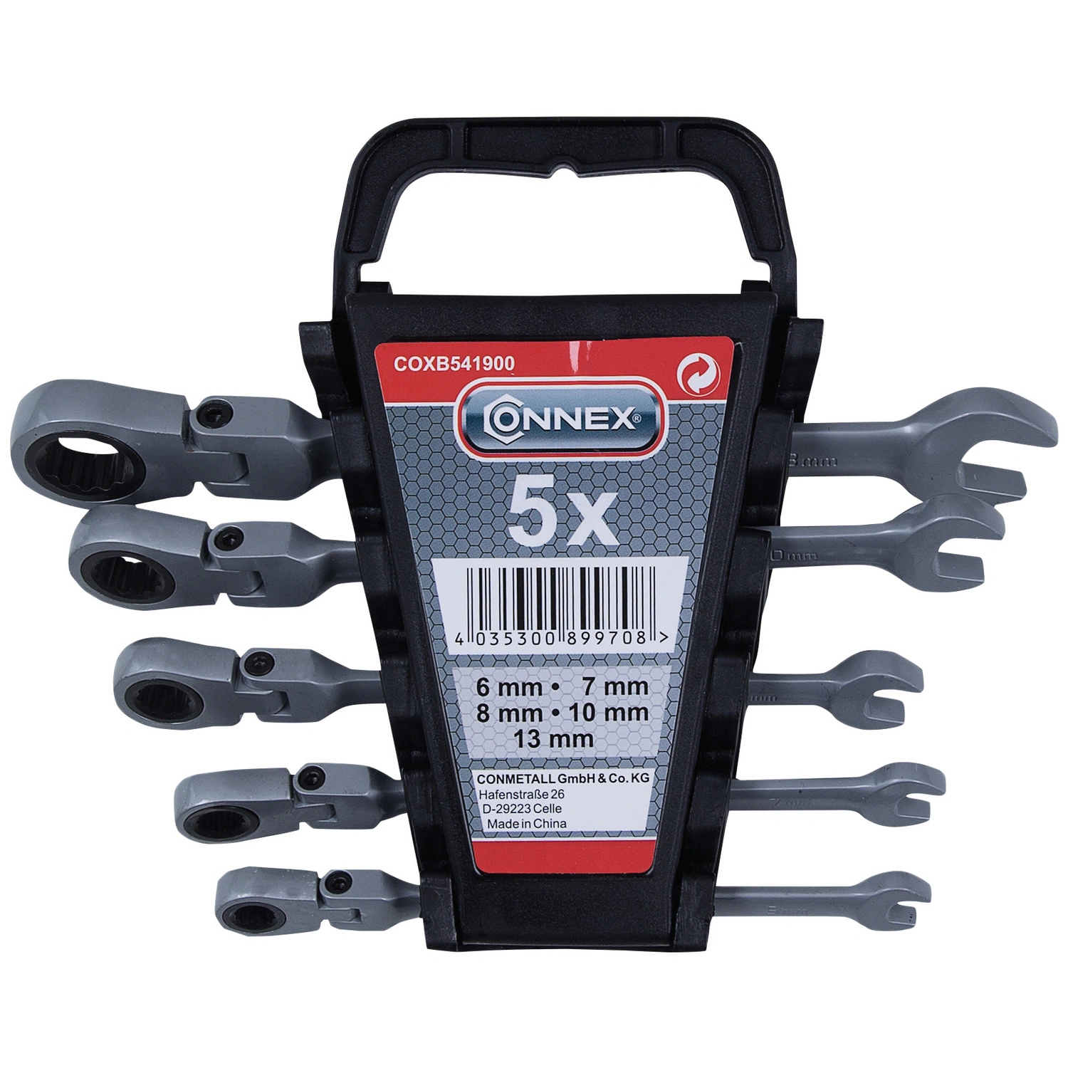 Schraubenschlüssel, 5-tlg. Set, 6 – 13 mm