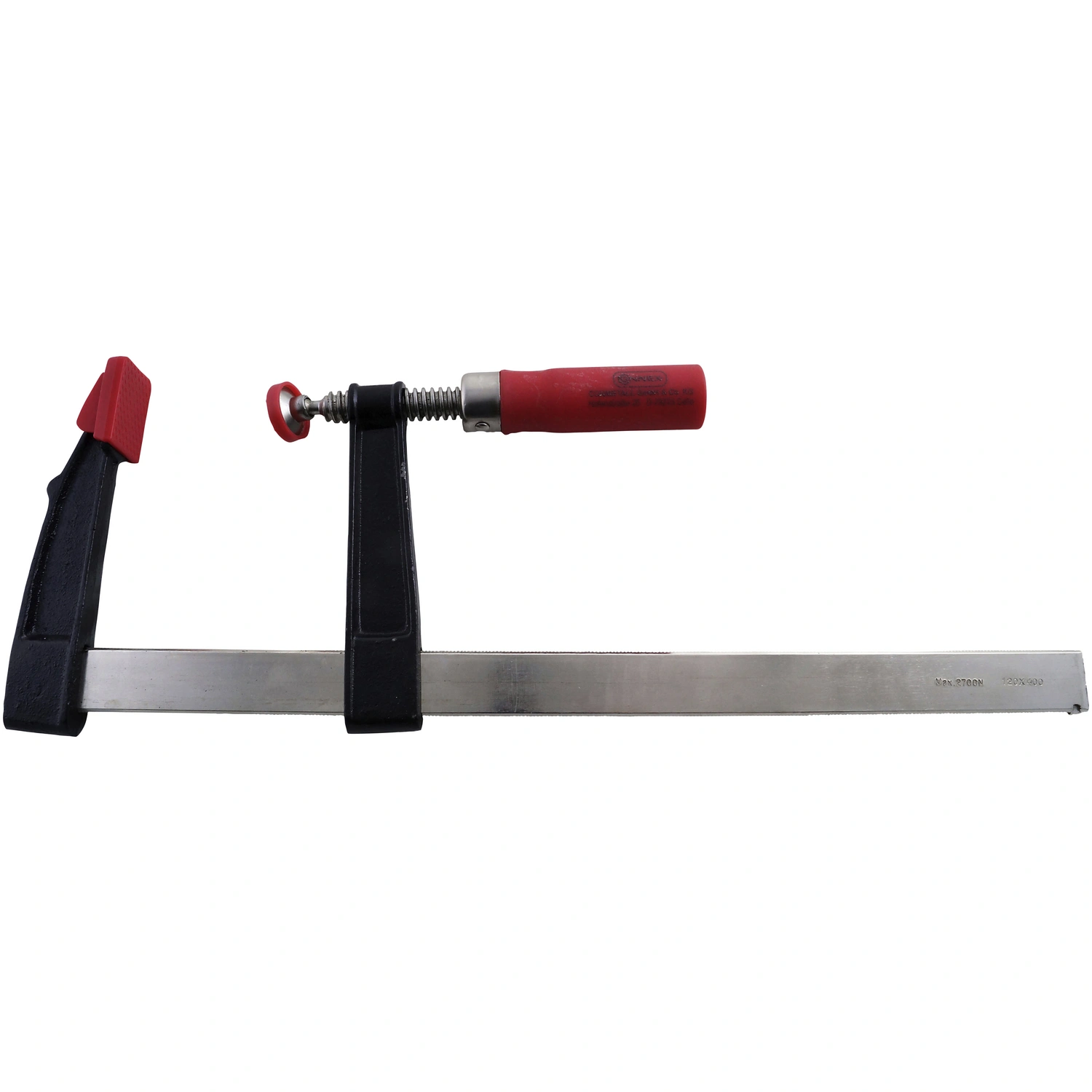 Schraubzwinge, Spannweite: 400 mm, Temperguss, 49 cm