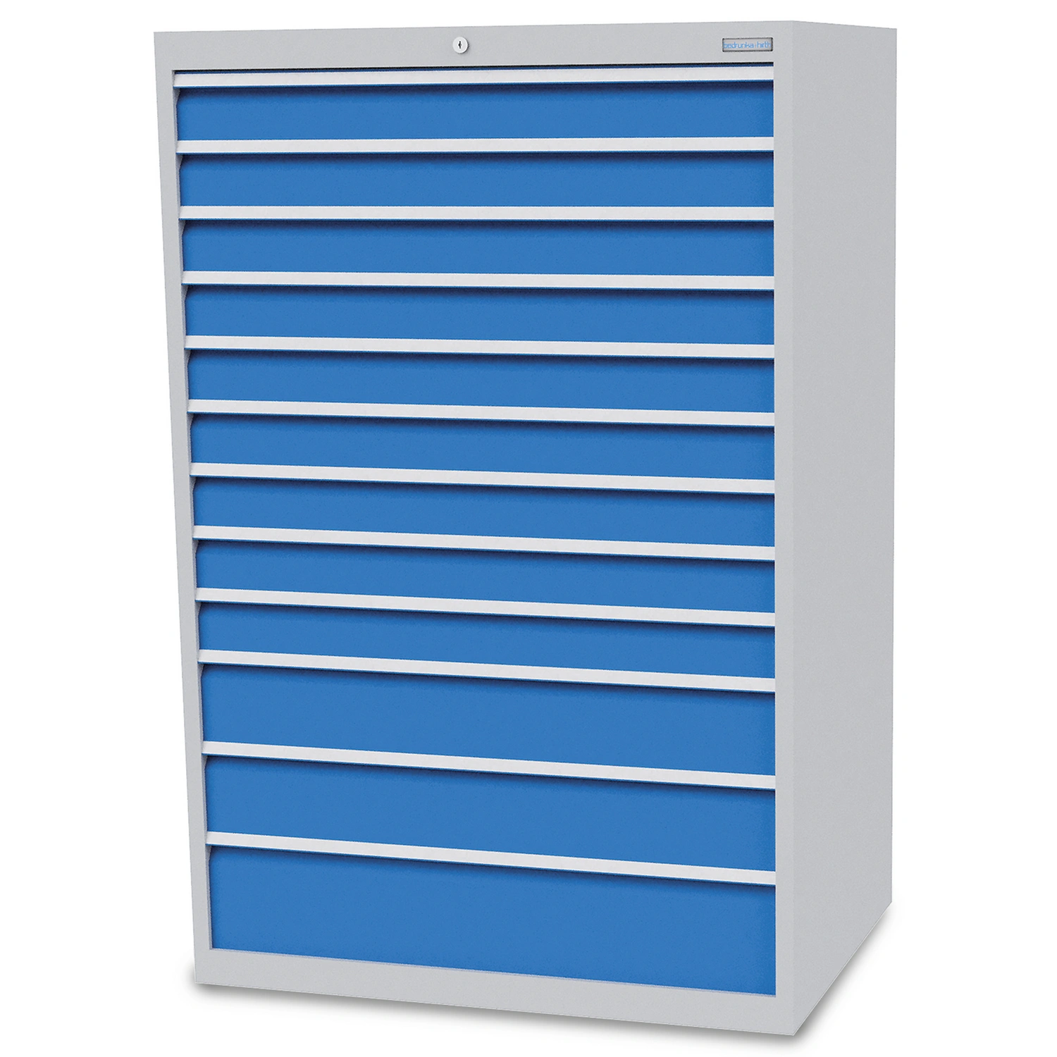 Schubladenschrank »«, BxHxT: 100,5 x 151,9 x 73,6 cm, grau/blau