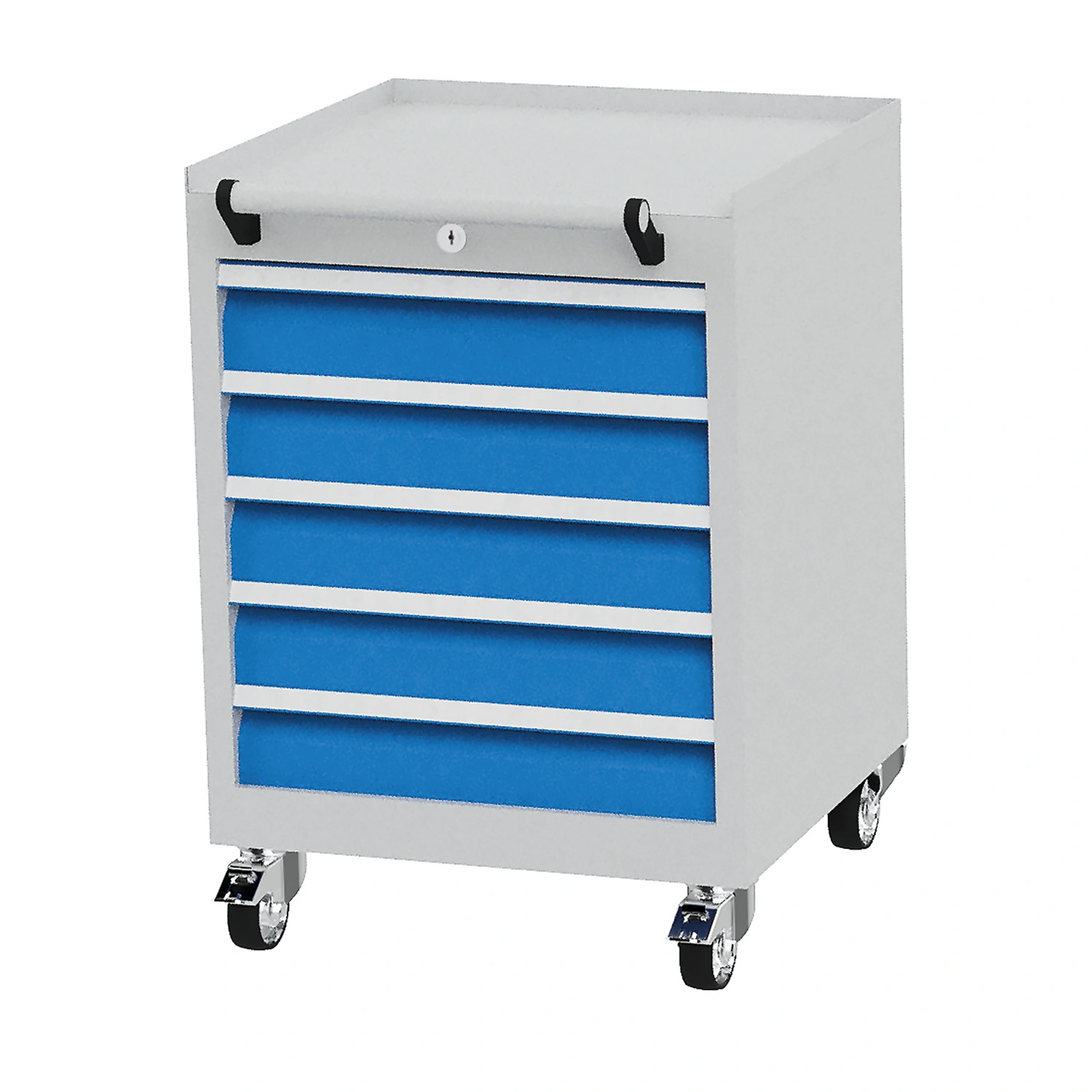 Schubladenschrank »«, BxHxT: 53 x 75 x 50 cm, grau/blau