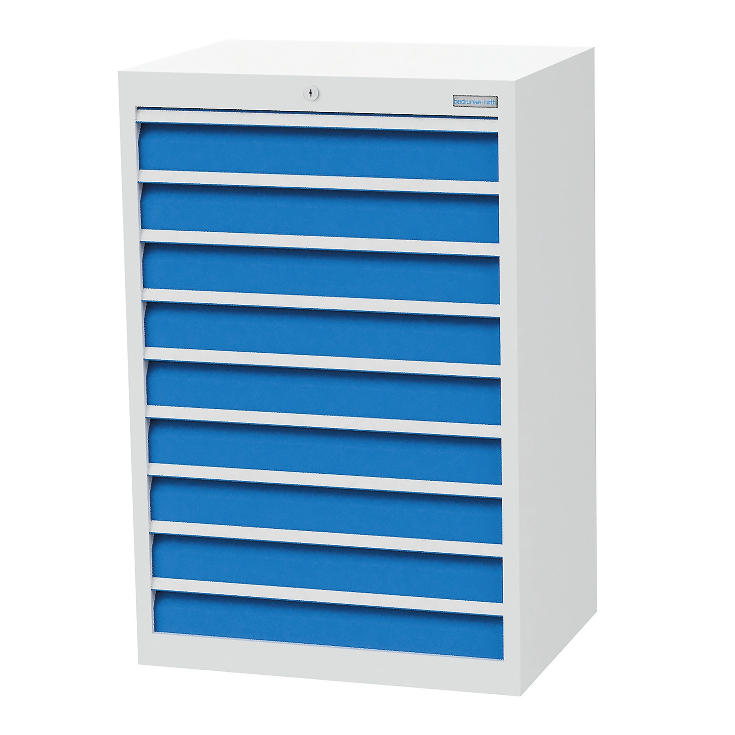 Schubladenschrank »«, BxHxT: 68 x 101,9 x 50 cm, grau/blau
