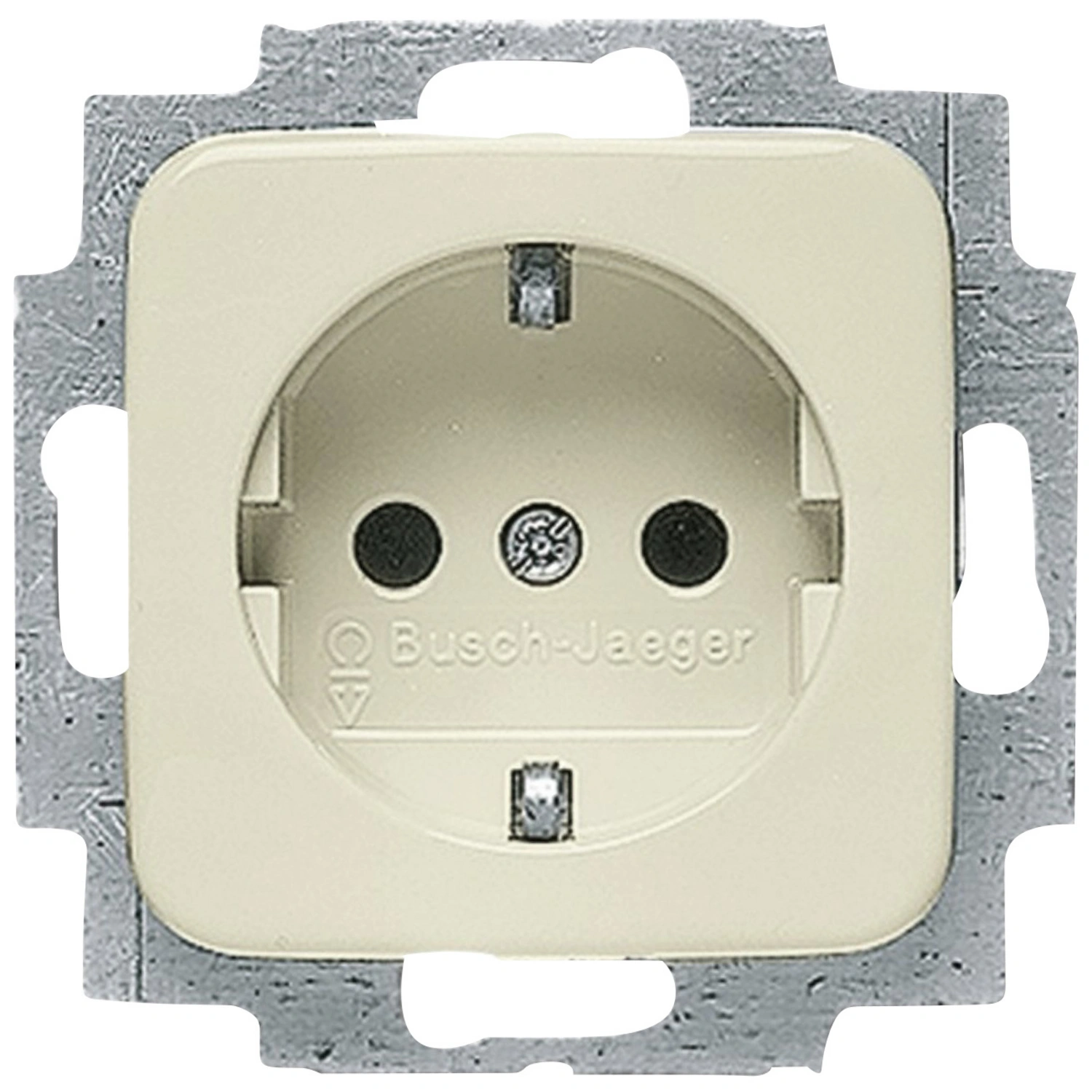 Schutzkontakt-Steckdose, weiß, Duroplast, 250V
