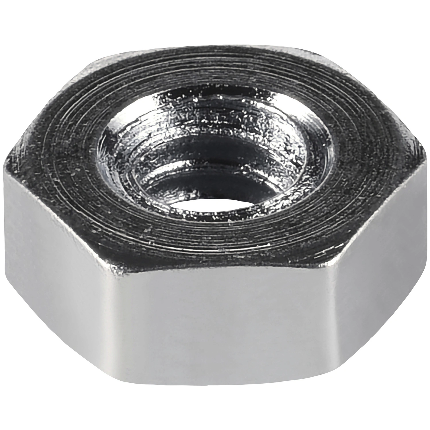 Sechskantmuttern, M1,6, Silber, Stahl