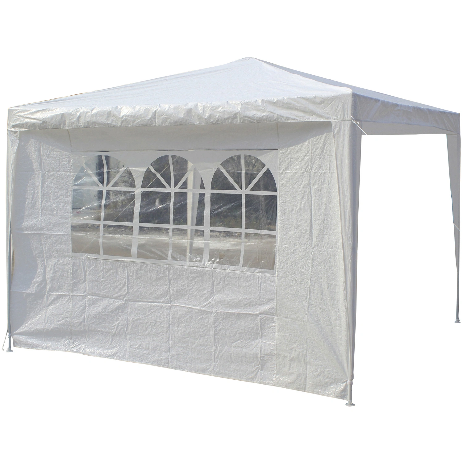 Seitenteile, Breite: 290 cm, Polyethylen, weiß, mit Fenster