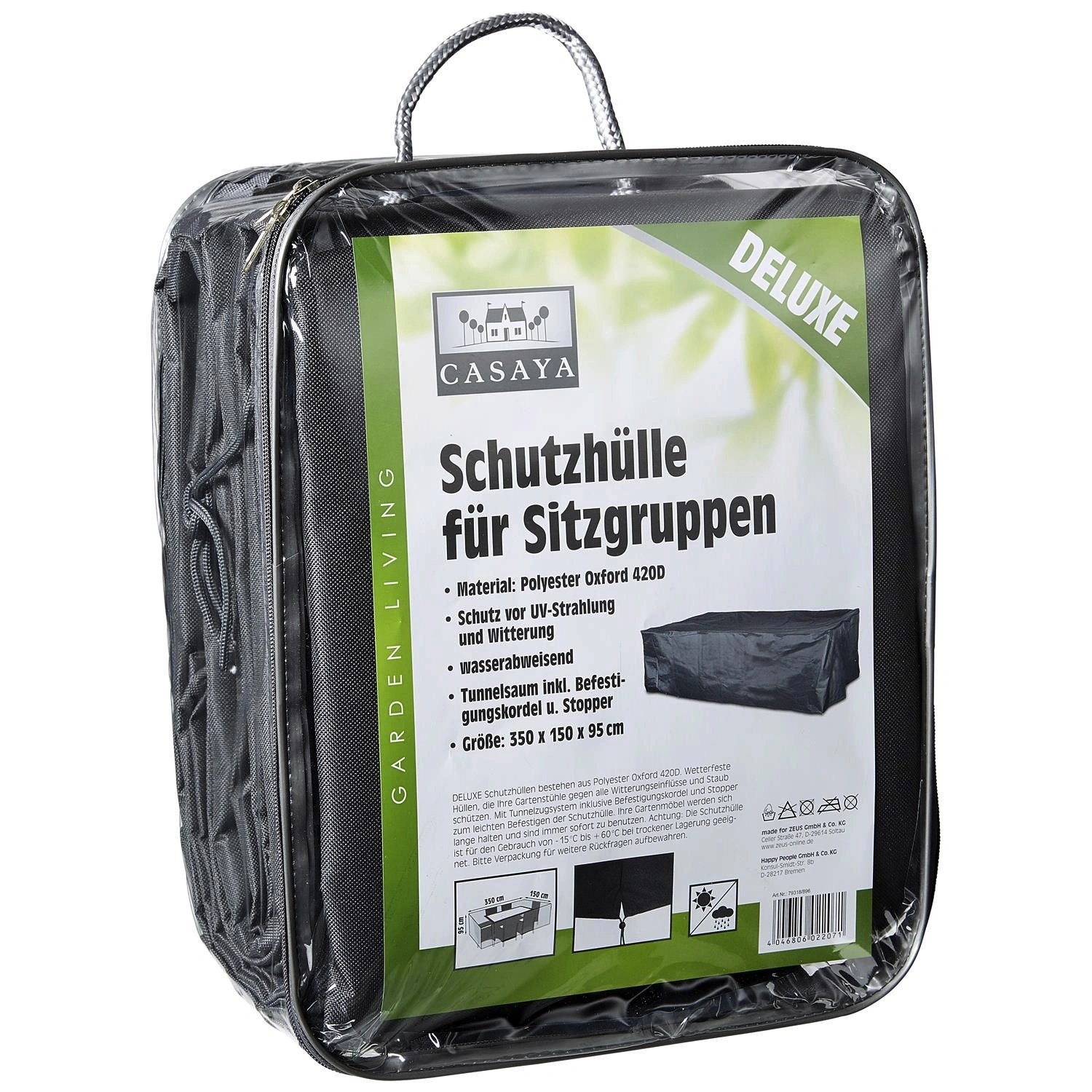 Sitzgruppenschutzhülle »Deluxe«, BxHxT: 350 x 95 x 150 cm, Kunstfaser