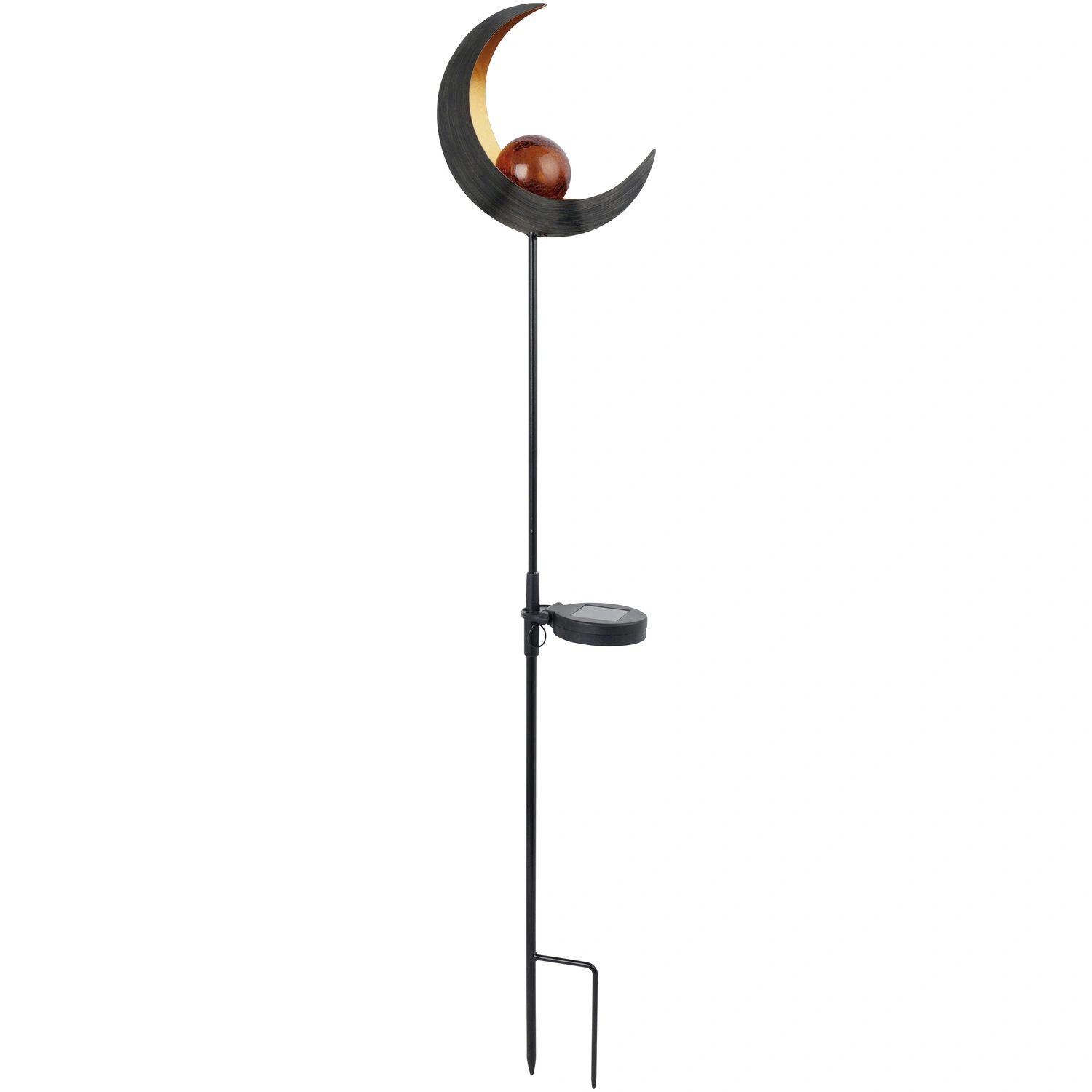 Solarleuchte »Flame Svante 3«, schwarz