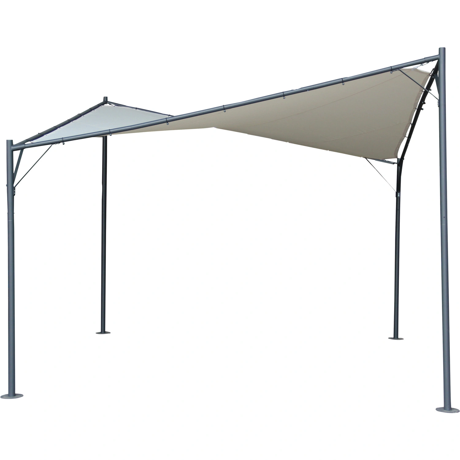Sonnensegel, quadratisch, 350 x 350 x 281 cm
