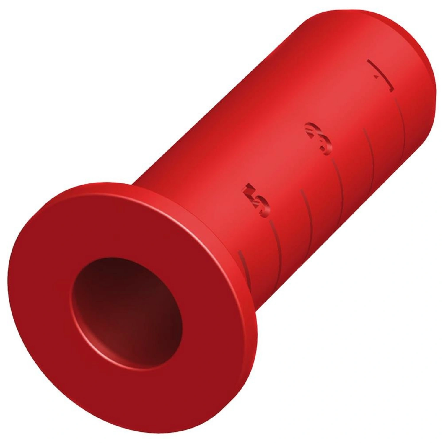 Spannhuelse, Polyvinylchlorid_pvc, rot, 10 Stück