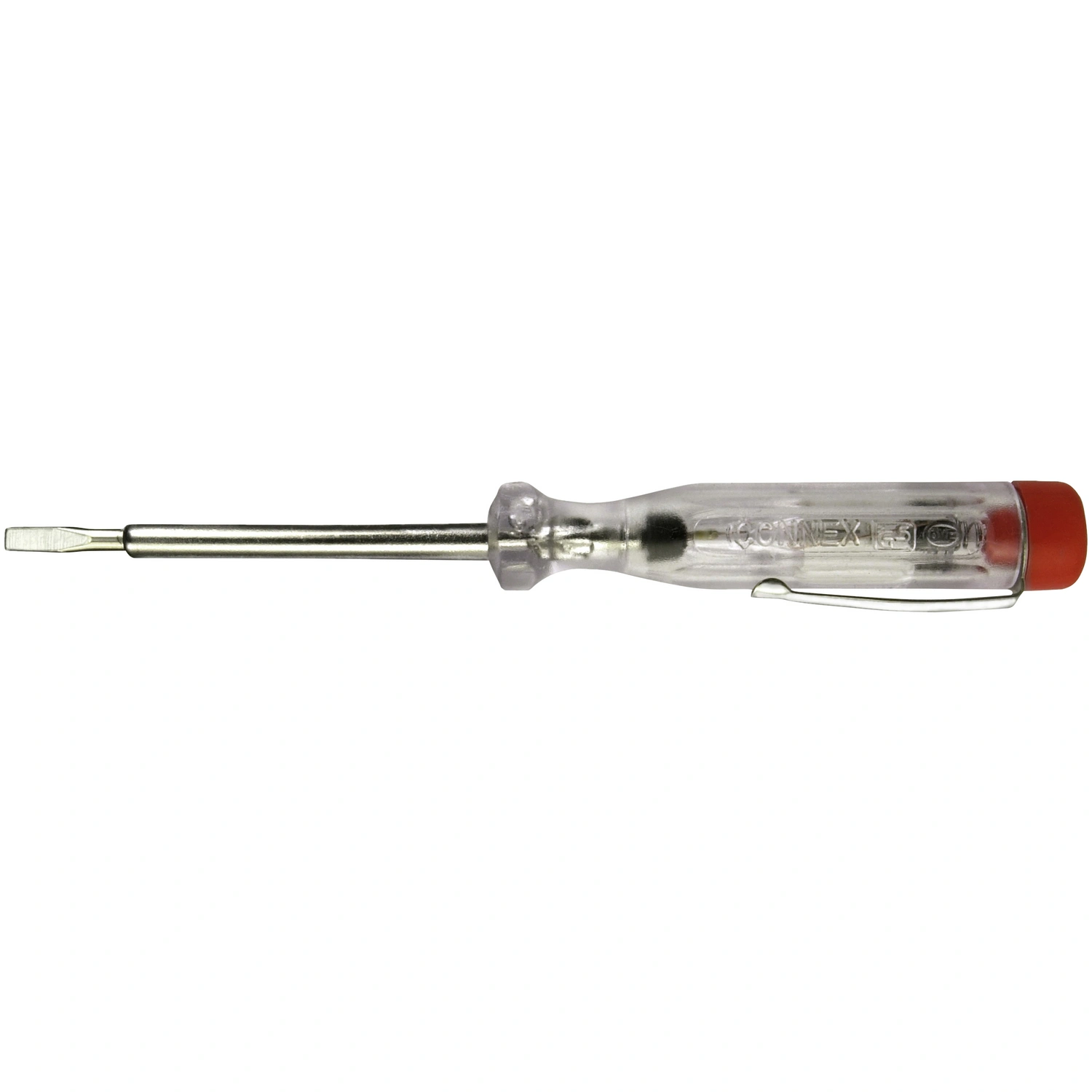 Spannungsprüfer, Klingenlänge: 65 mm, Metall, Längsschlitz, 20g