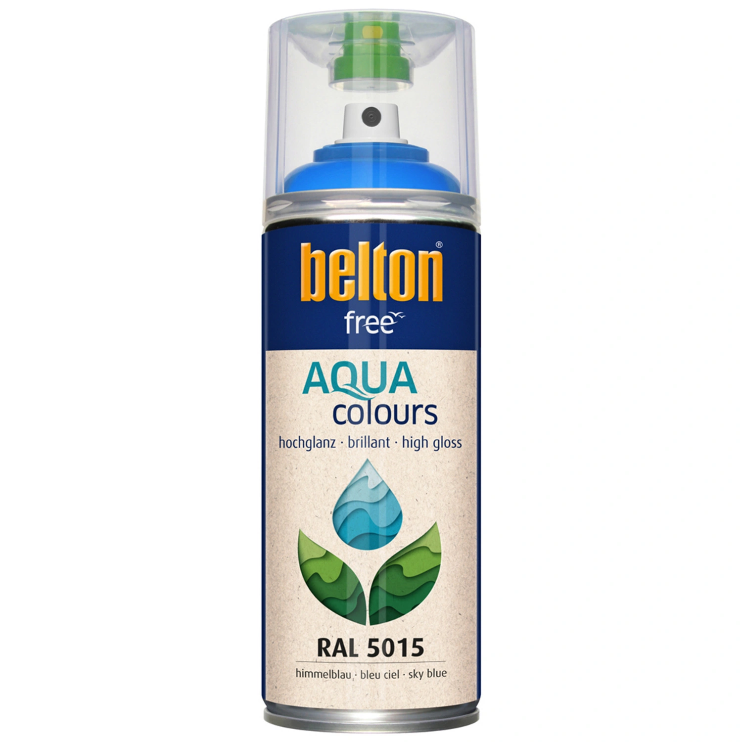 Sprühlack »free«, himmelblau, hochglänzend, 400ml