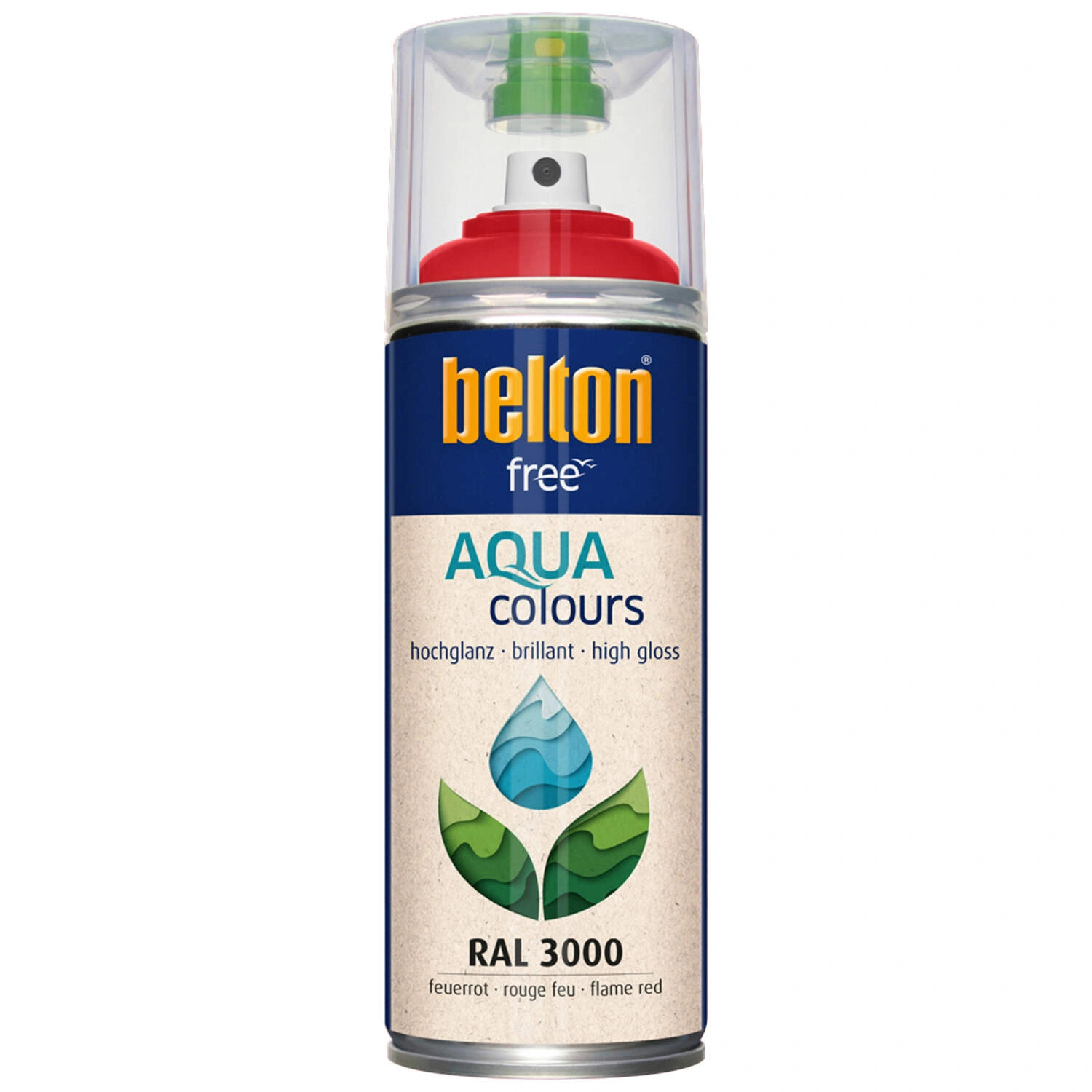 Sprühlack »free«, feuerrot, hochglänzend, 400ml