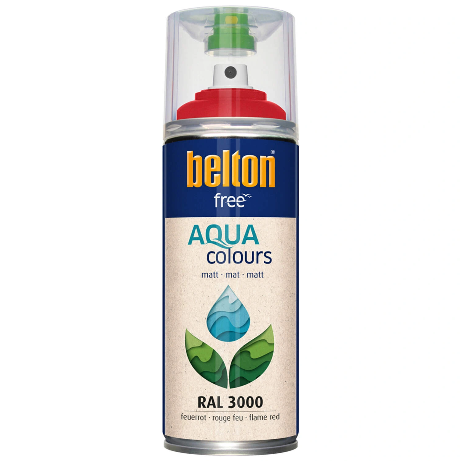 Sprühlack »free«, feuerrot, matt, 400ml