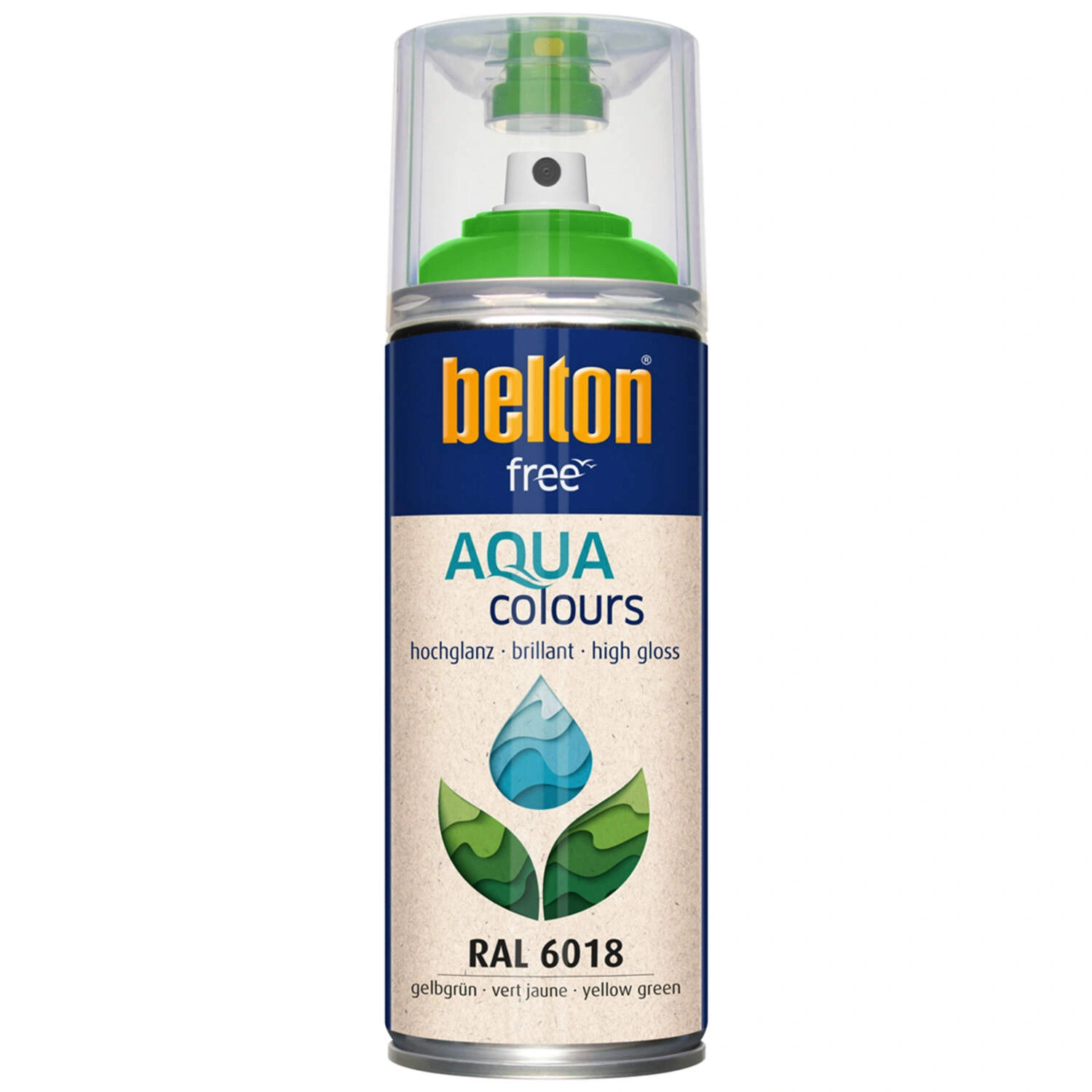 Sprühlack »free«, gelbgrün, hochglänzend, 400ml