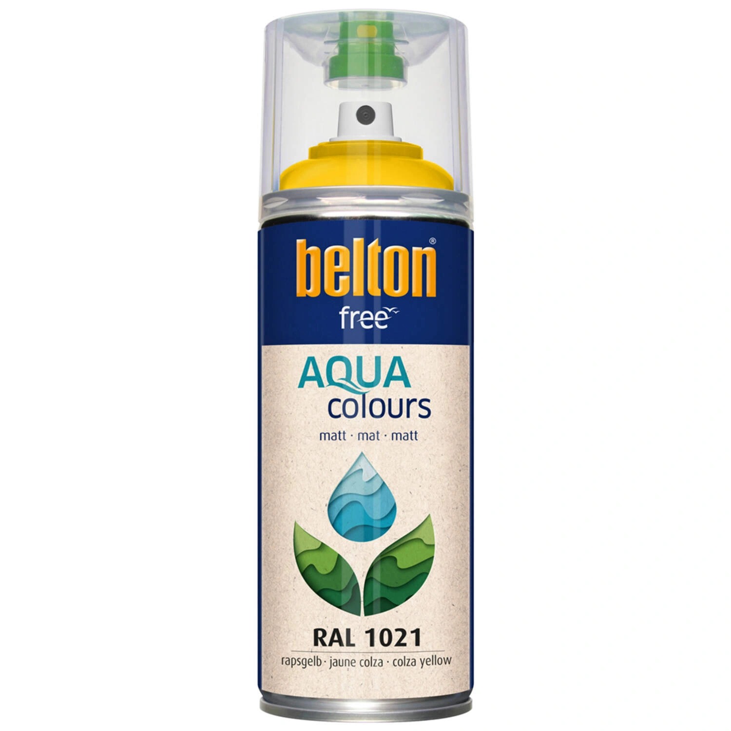 Sprühlack »free«, rapsgelb, matt, 400ml