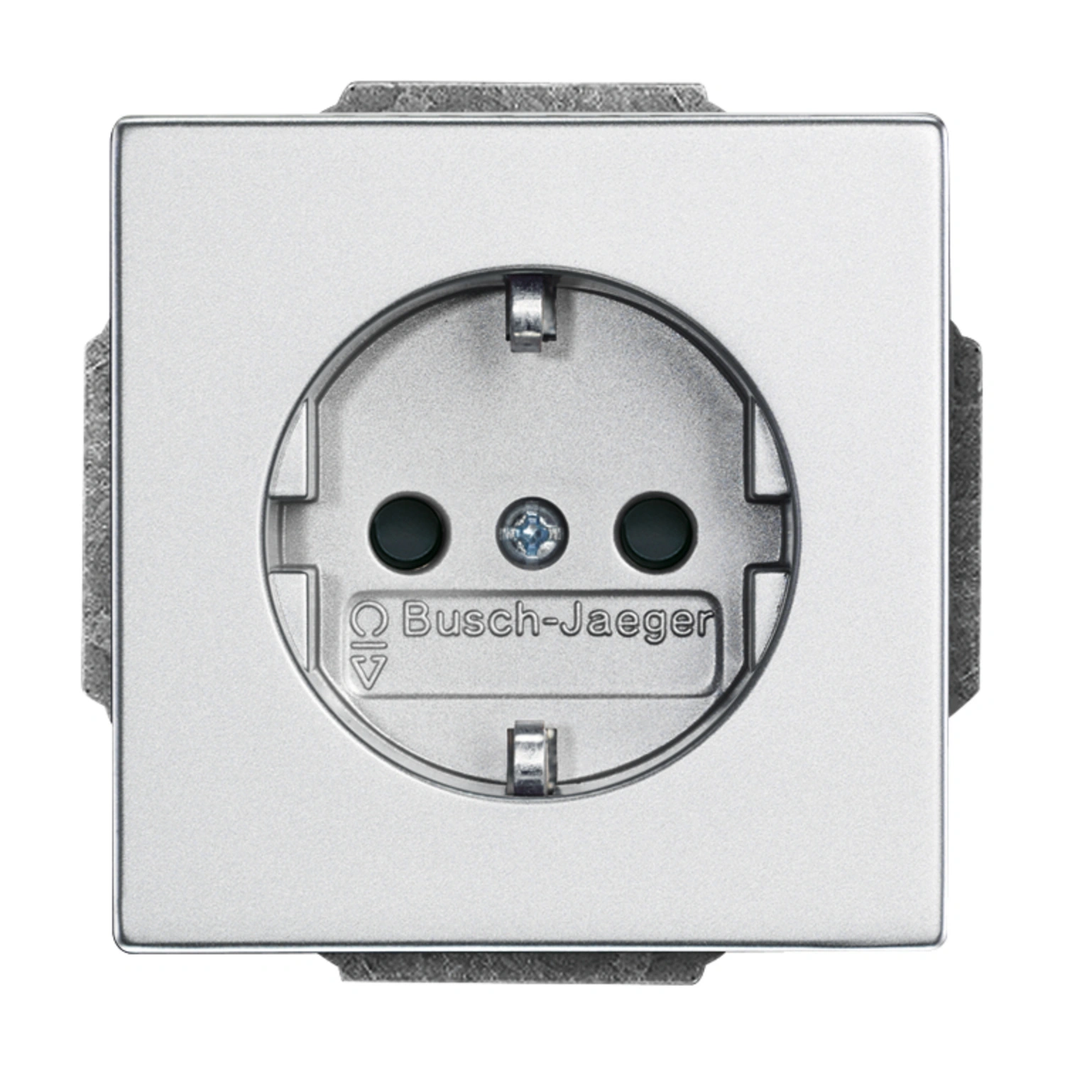 Steckdose »solo® future®«, aluminiumfarben, Kunststoff/Metall, 250V