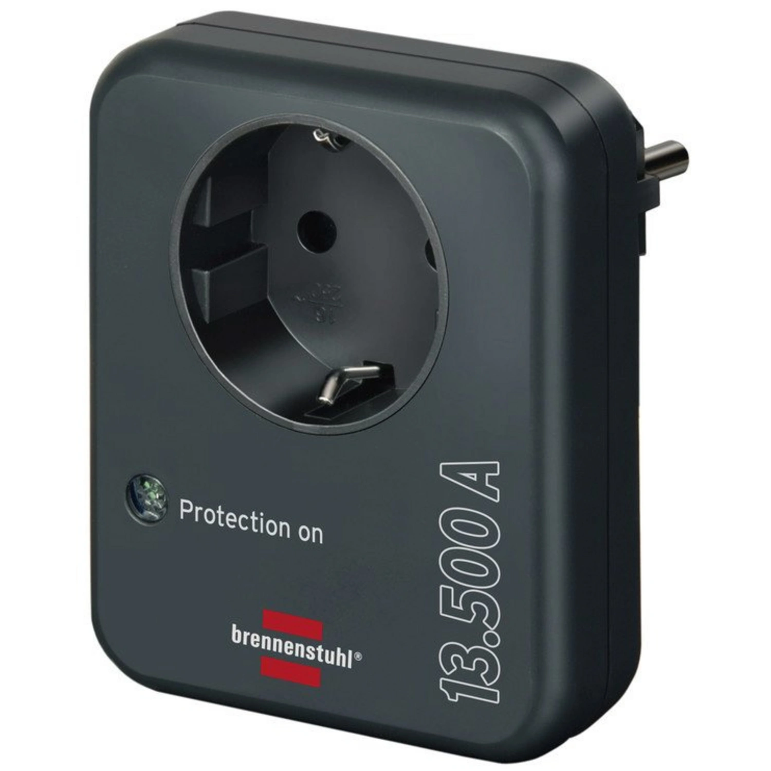 Steckdosenadapter, für Innenräume, schwarz