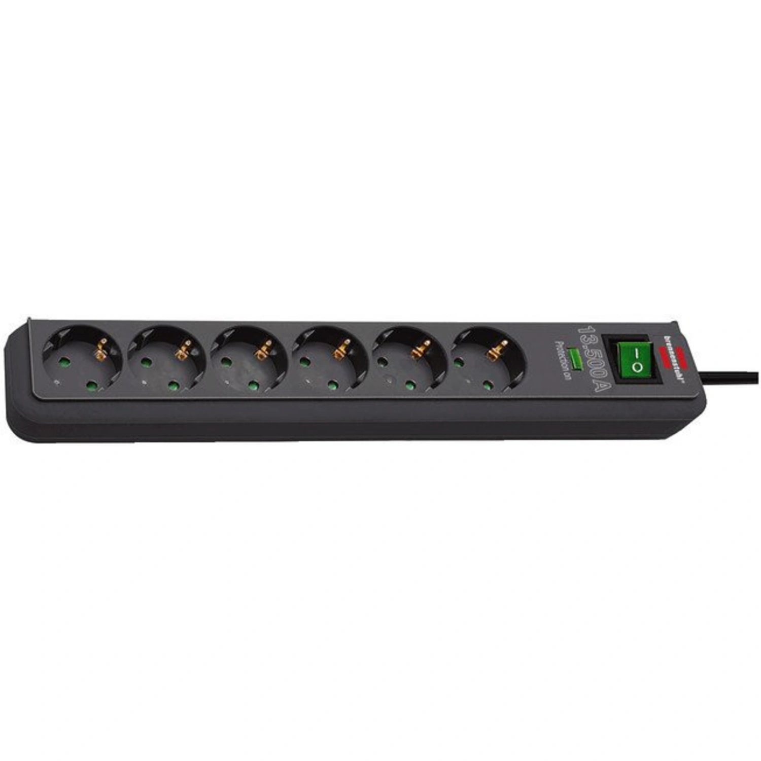 Steckdosenleiste »Eco Line 1159710«, schwarz, 240 V, Kabellänge: 1,5 m