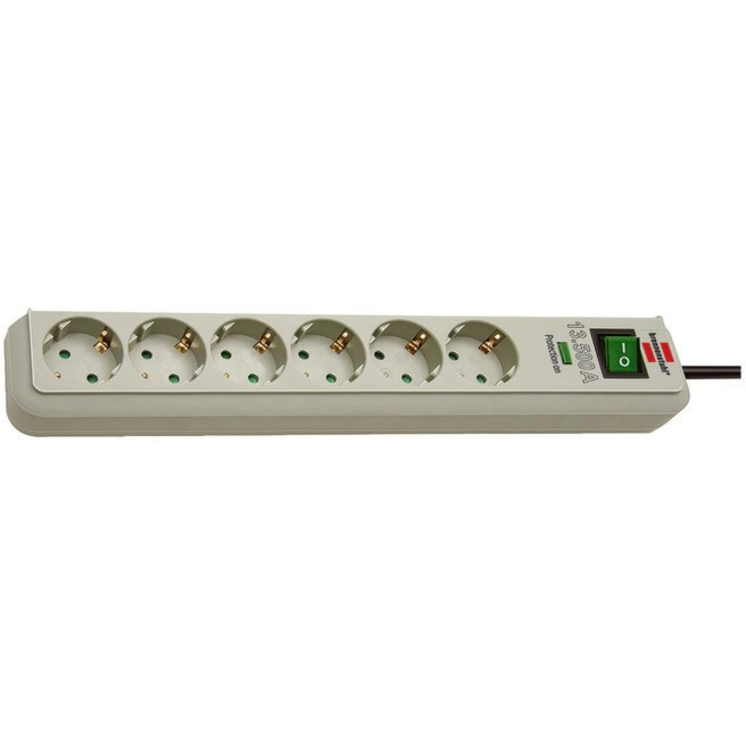 Steckdosenleiste »Eco Line 1159750015«, lichtgrau, 240 V, Kabellänge: 1,5 m