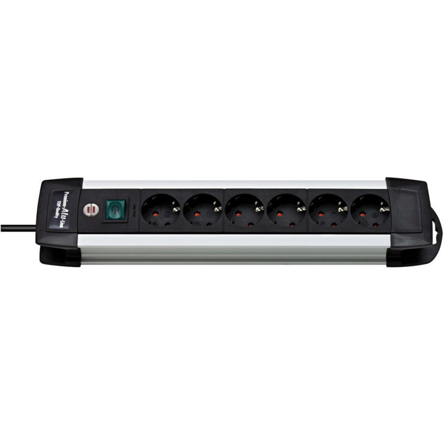 Steckdosenleiste »Premium Alu Line 1391000016«, silberfarben/schwarz, 240 V, Kabellänge: 3 m