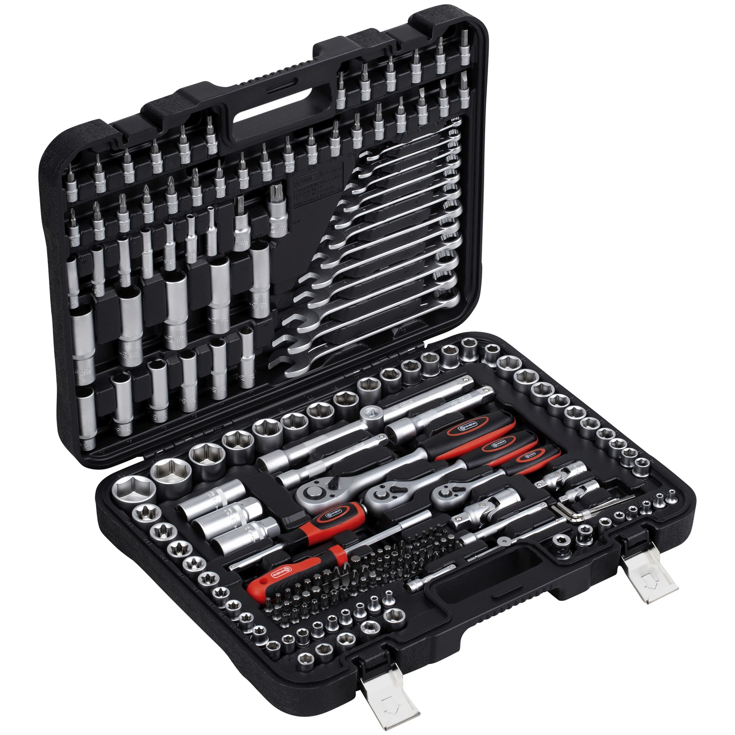 Steckschlüsselsatz, 216-tlg. Set, 10 – 32 mm, 10-32