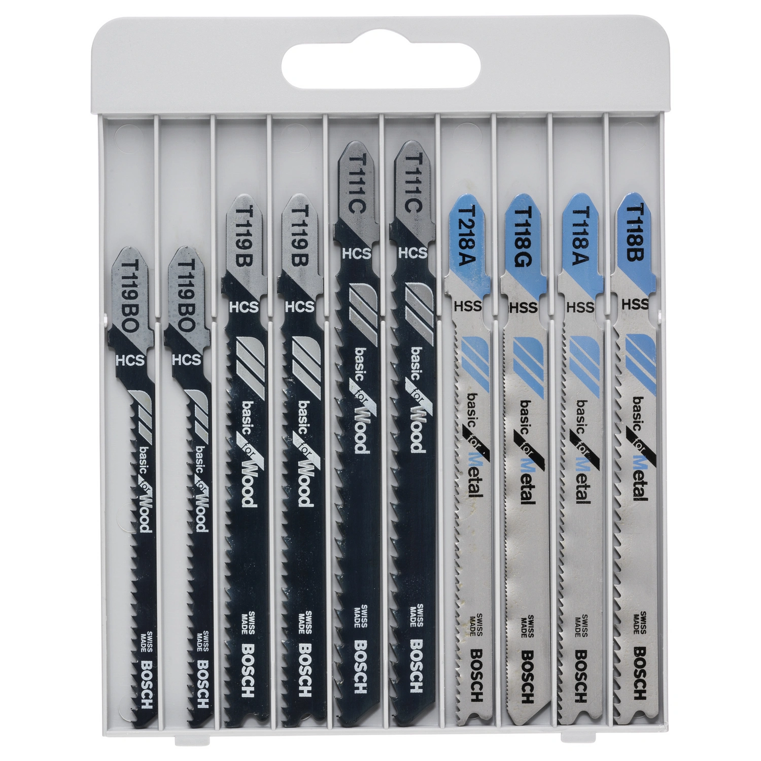 Stichsägeblatt-Set Basic for Metal and Wood, 10-teilig