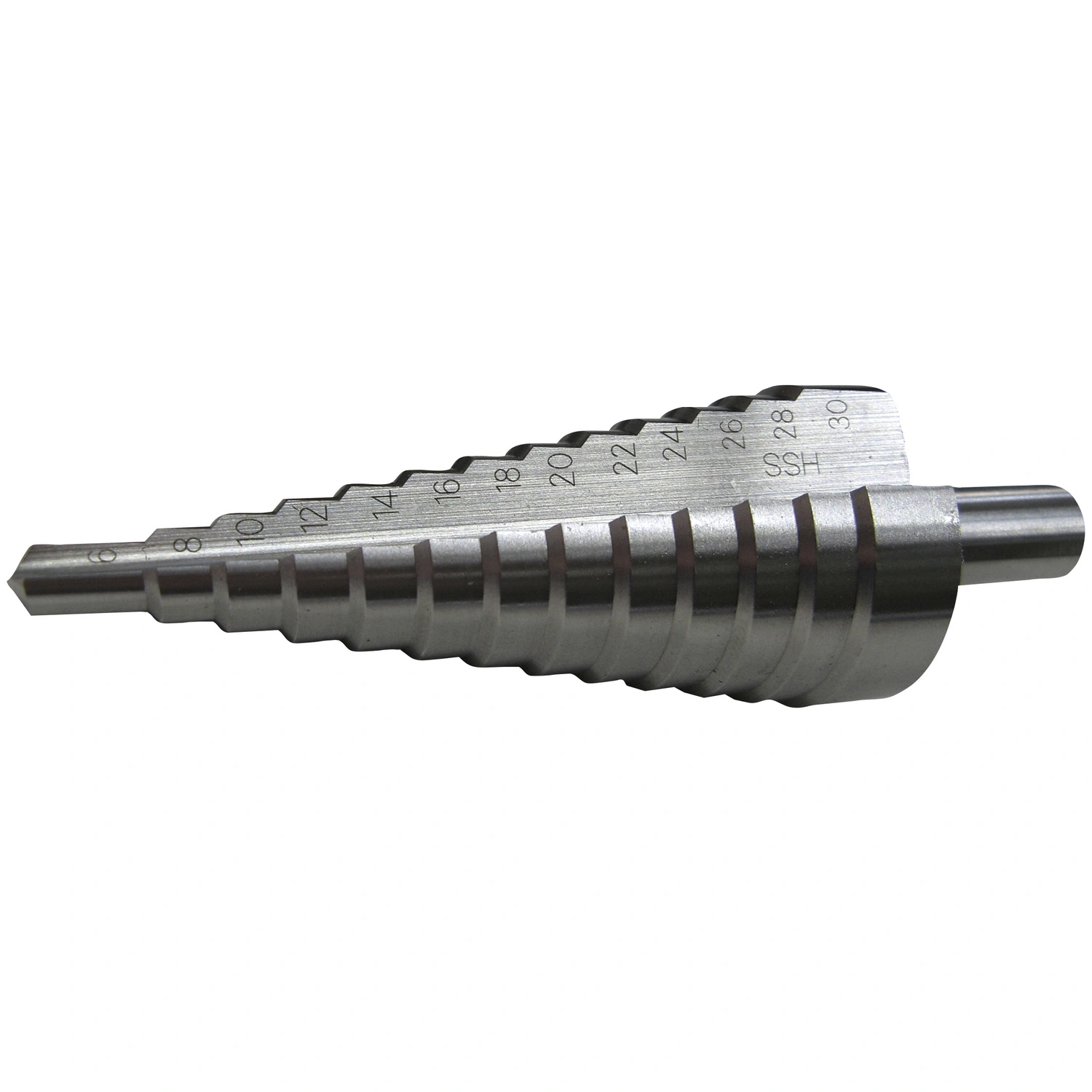 Stufenbohrer, Rundschaft, Schaft-Ø: 10 mm, grau
