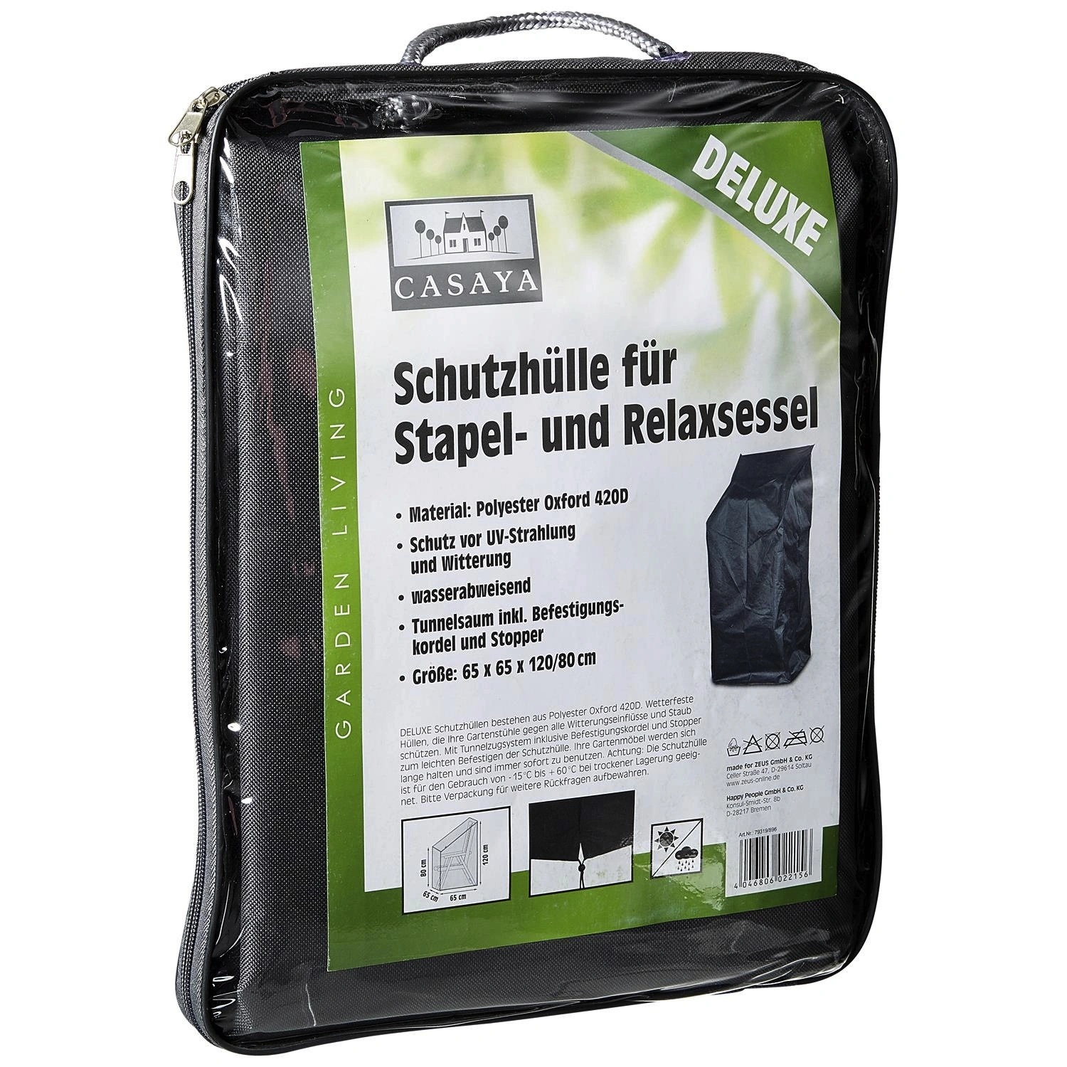Stuhl-Schutzhülle »Deluxe«, BxHxT: 65 x 120 x 65 cm, Kunstfaser