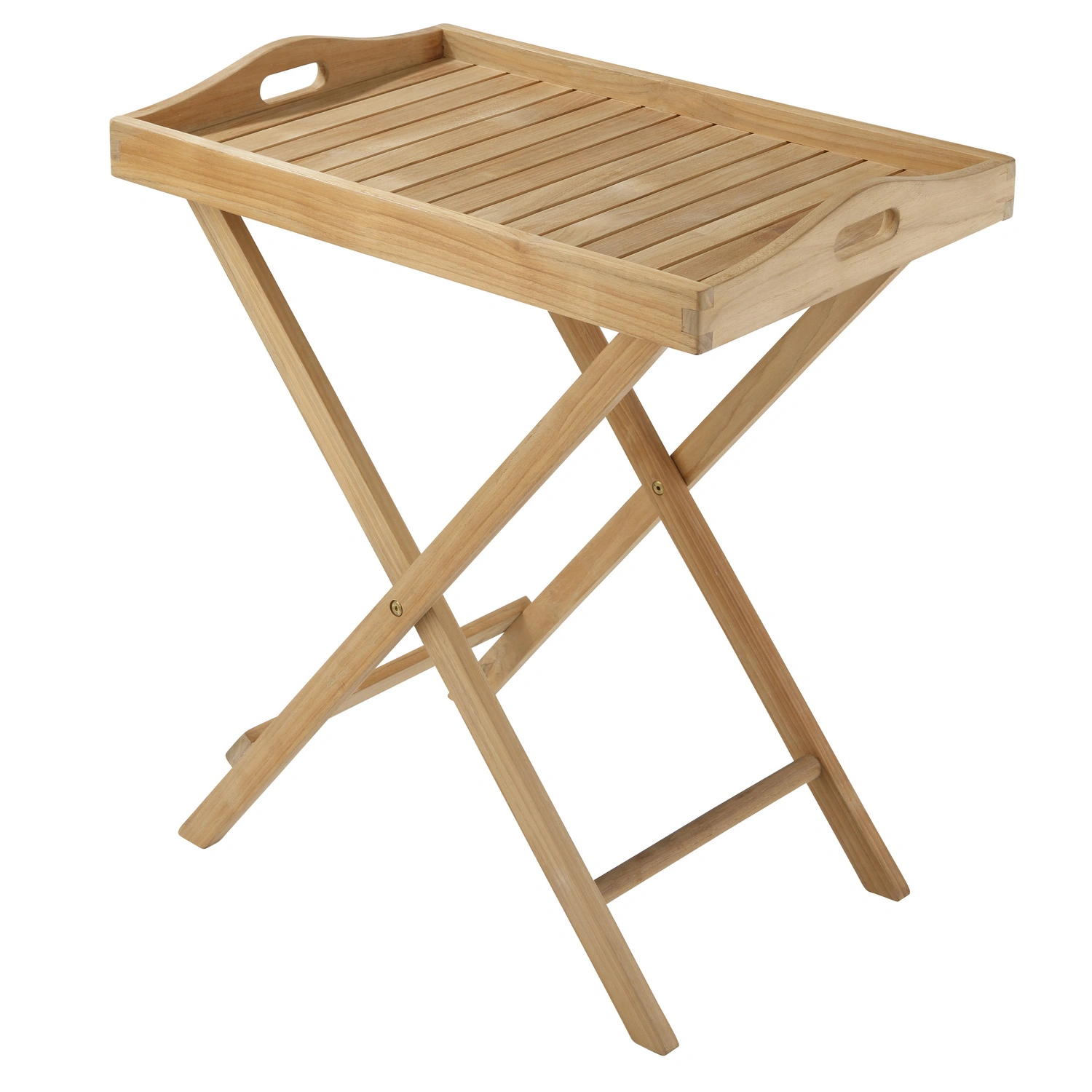 Tablett »Somerville«, BxHxT: 68 x 77 x 45 cm, TeakHolz