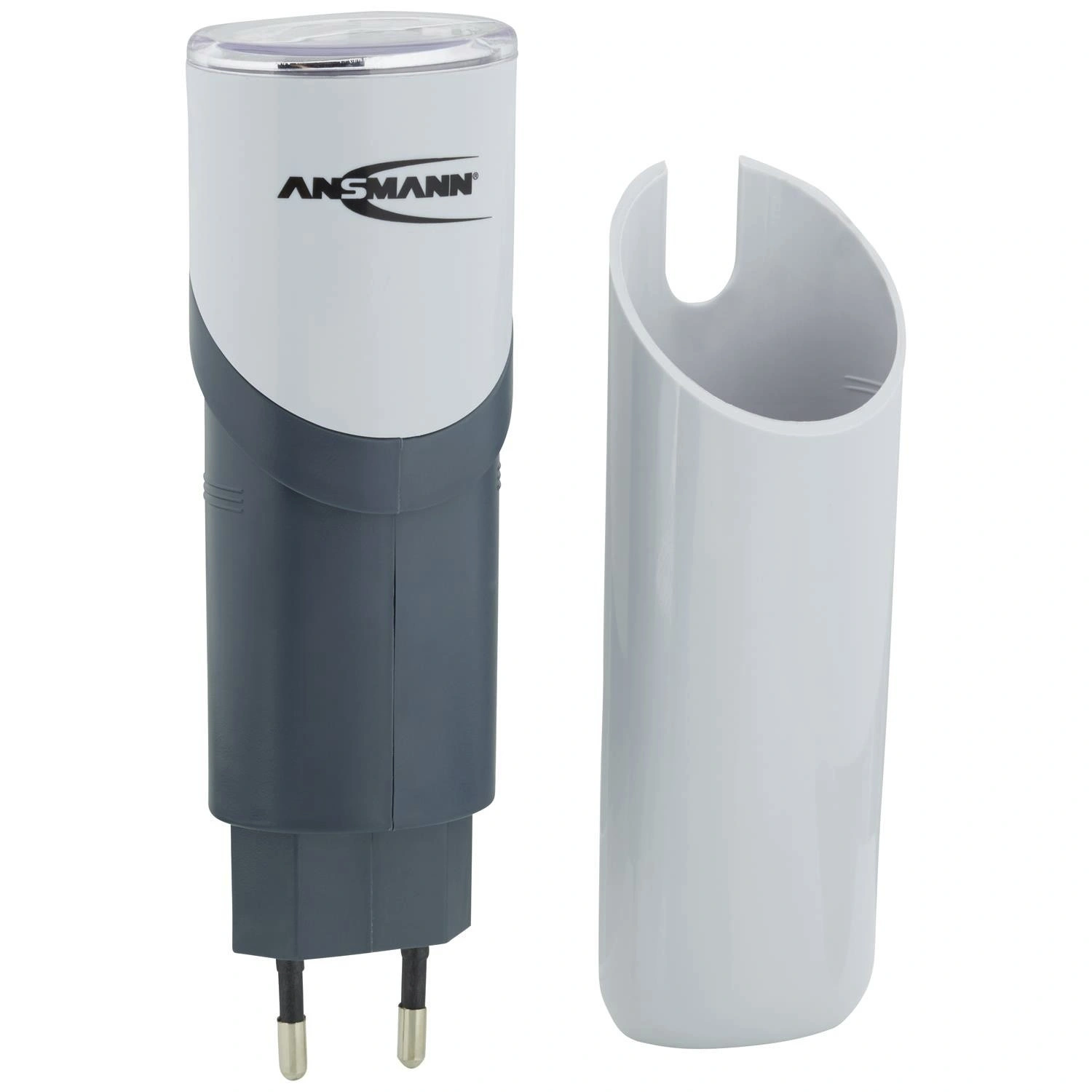 Taschenlampe, RC2, NiMH-Akku, LED, Grau, Kunststoff