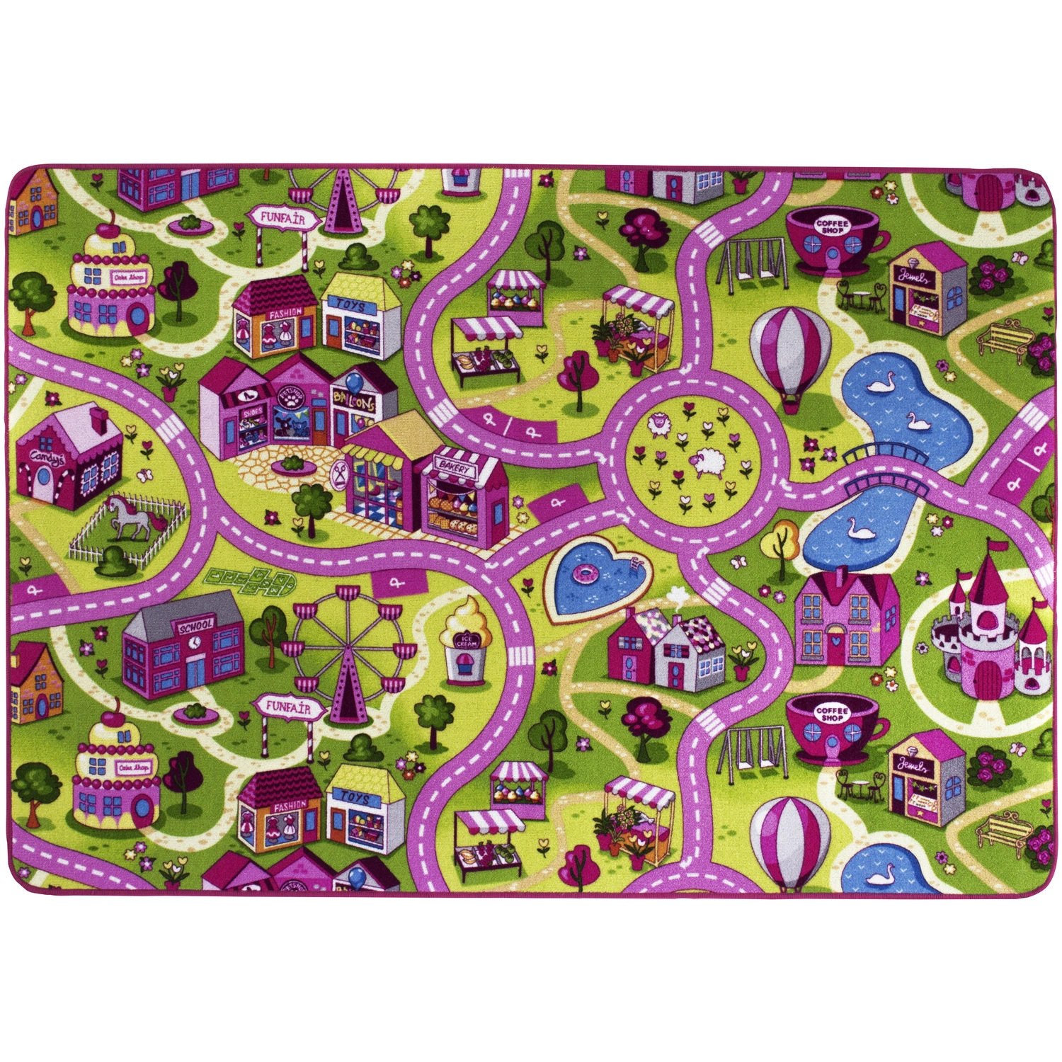 Teppich »Sweet Village«, BxL: 140 x 200 cm, bunt
