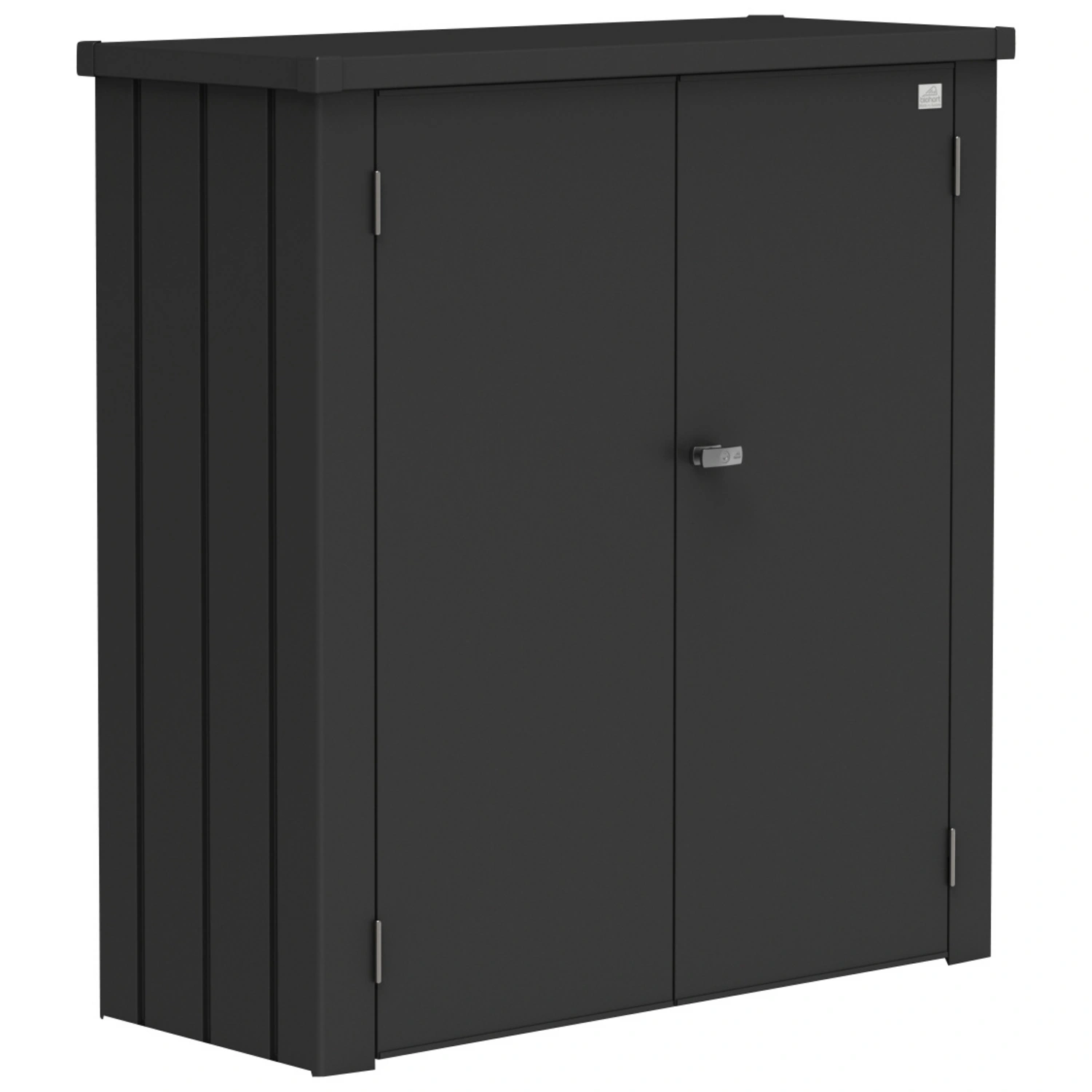 Terrassenschrank »Romeo«, BxHxT: 132 x 140 x 57 cm, dunkelgrau-metallic, Stahlblech