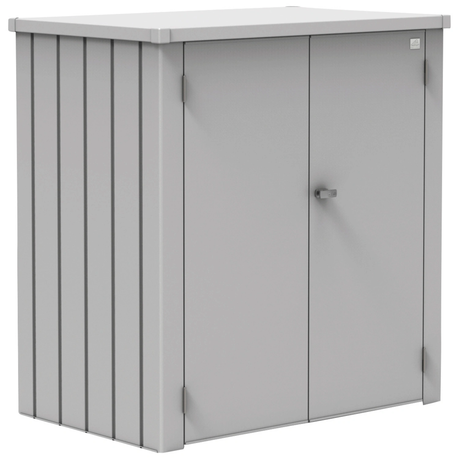 Terrassenschrank »Romeo«, BxHxT: 132 x 140 x 57 cm, silber-metallic, Stahlblech
