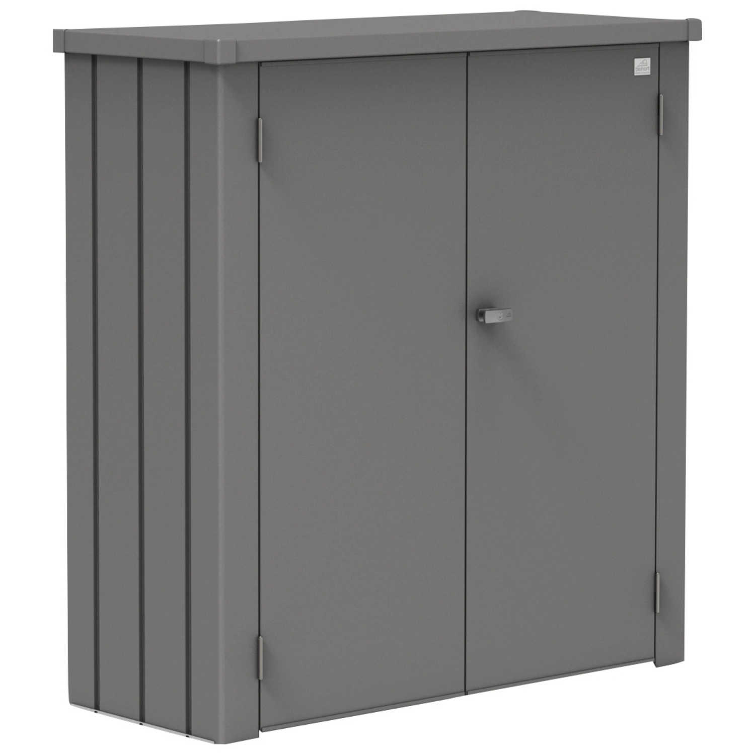 Terrassenschrank »Romeo«, BxHxT: 132 x 140 x 87 cm, quarzgrau-metallic, Stahlblech