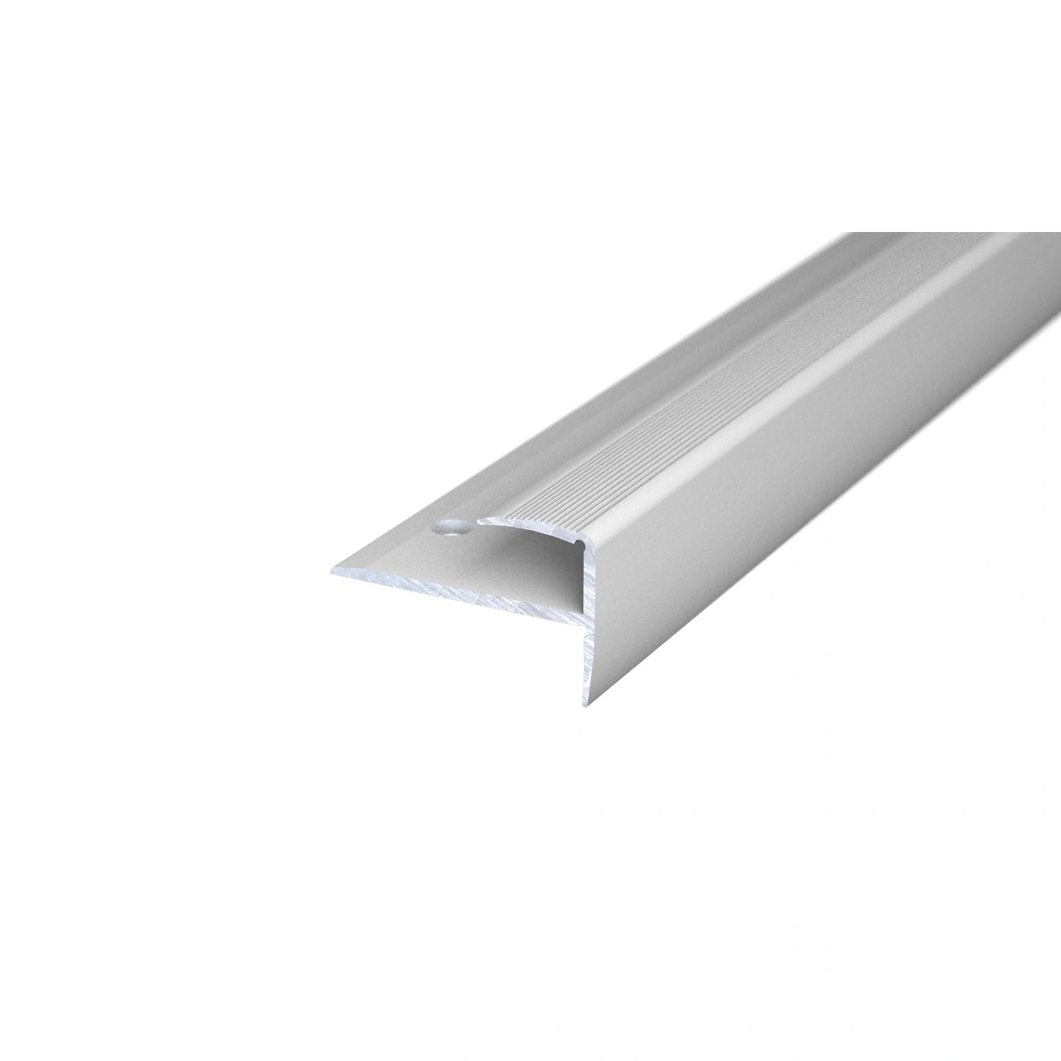 Treppenabschlussprofil, BxH: 35 x 20 mm, versenkt gelocht