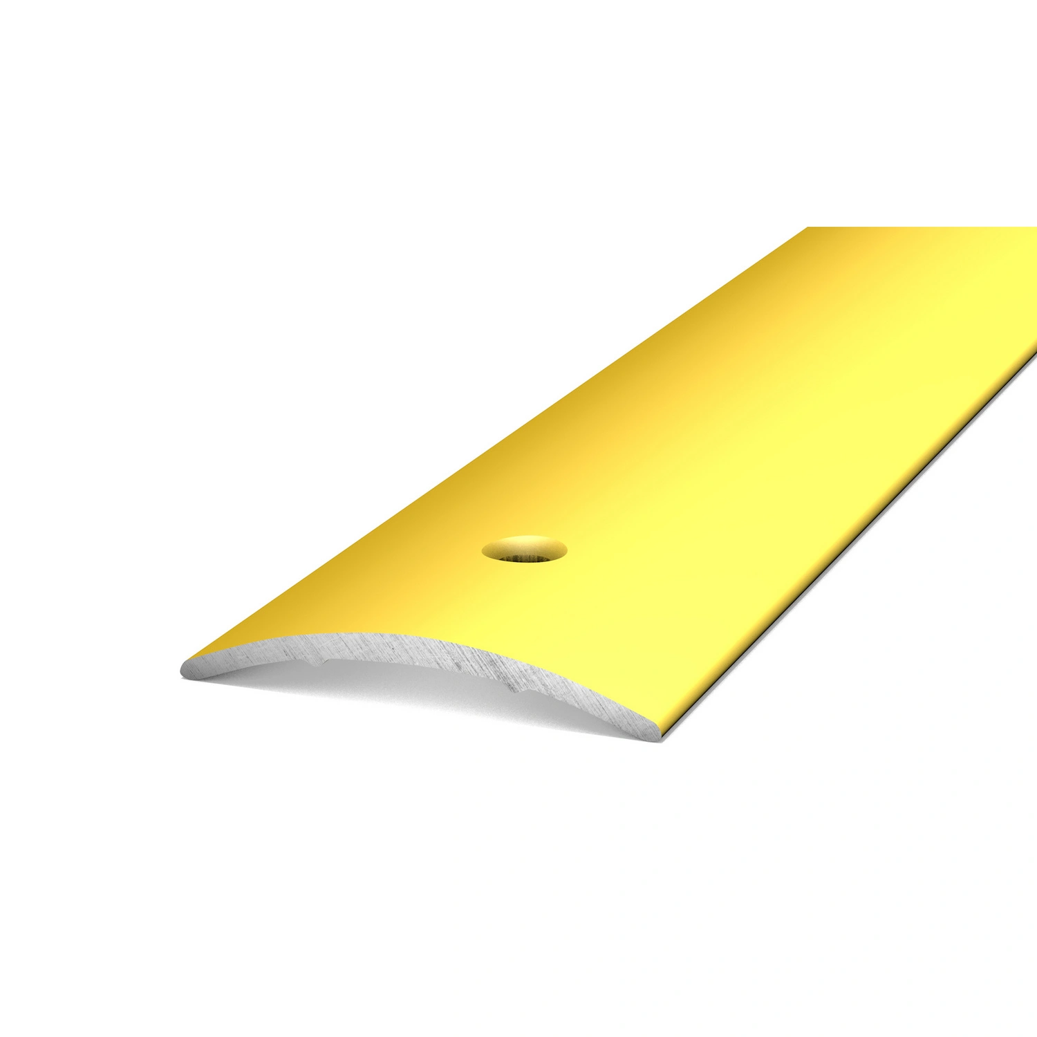 Übergangsprofil, BxH: 30 x 3 mm, mittig versenkt gelocht