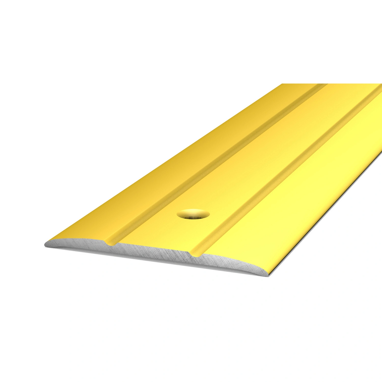 Übergangsprofil, BxH: 38 x 2.5 mm, mittig versenkt gelocht