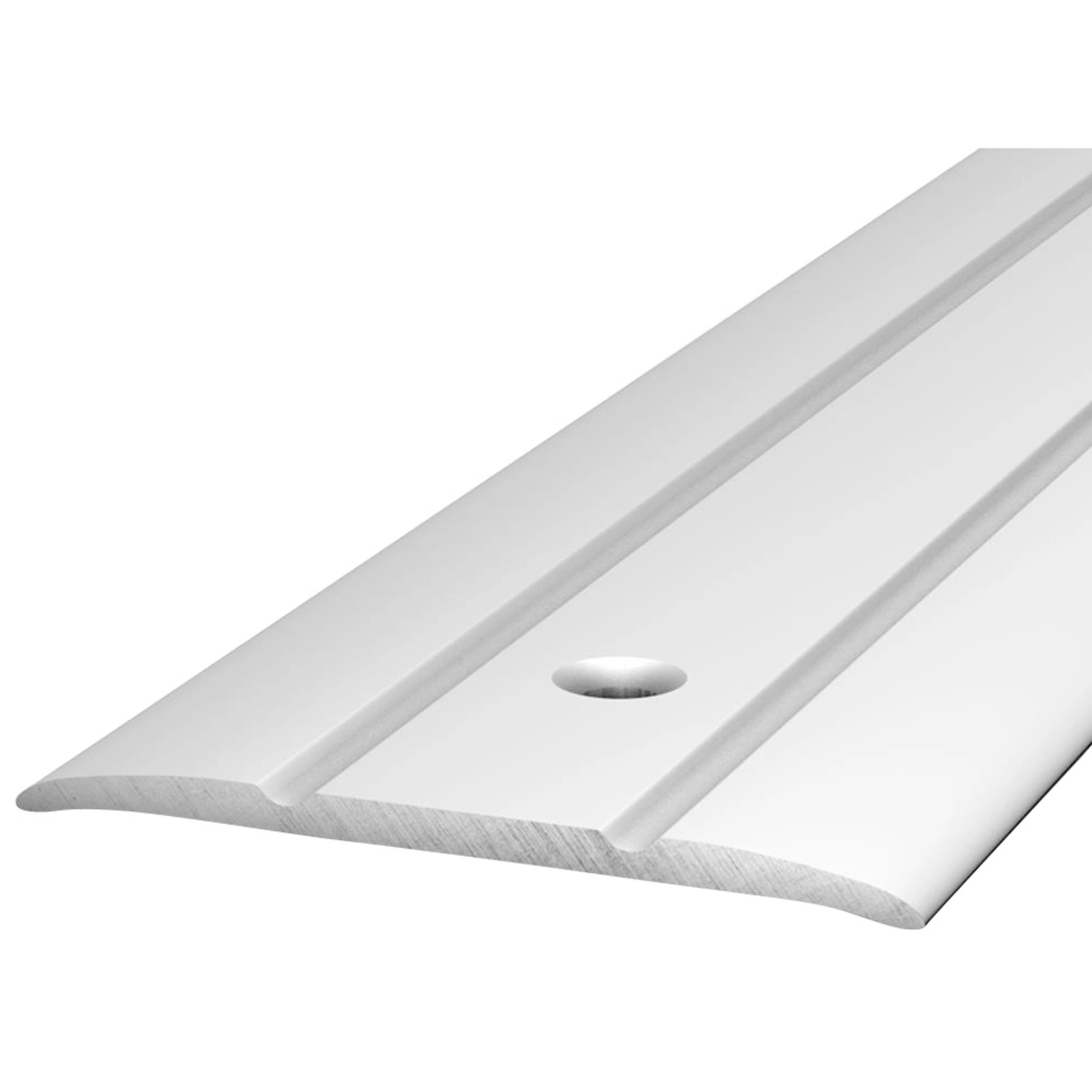 Übergangsprofil, BxL: 38 x 1000 mm, Höhe: 2,5 mm, edelstahlfarben