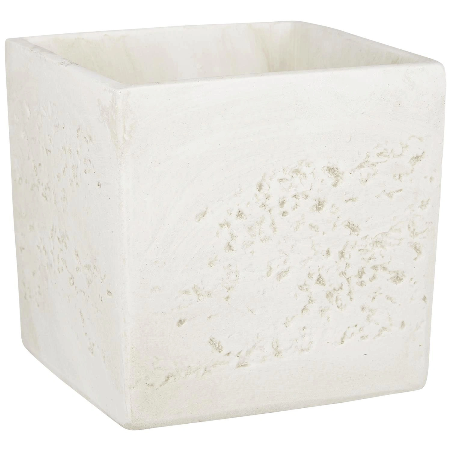Übertopf, Breite: 15 cm, creme, Keramik