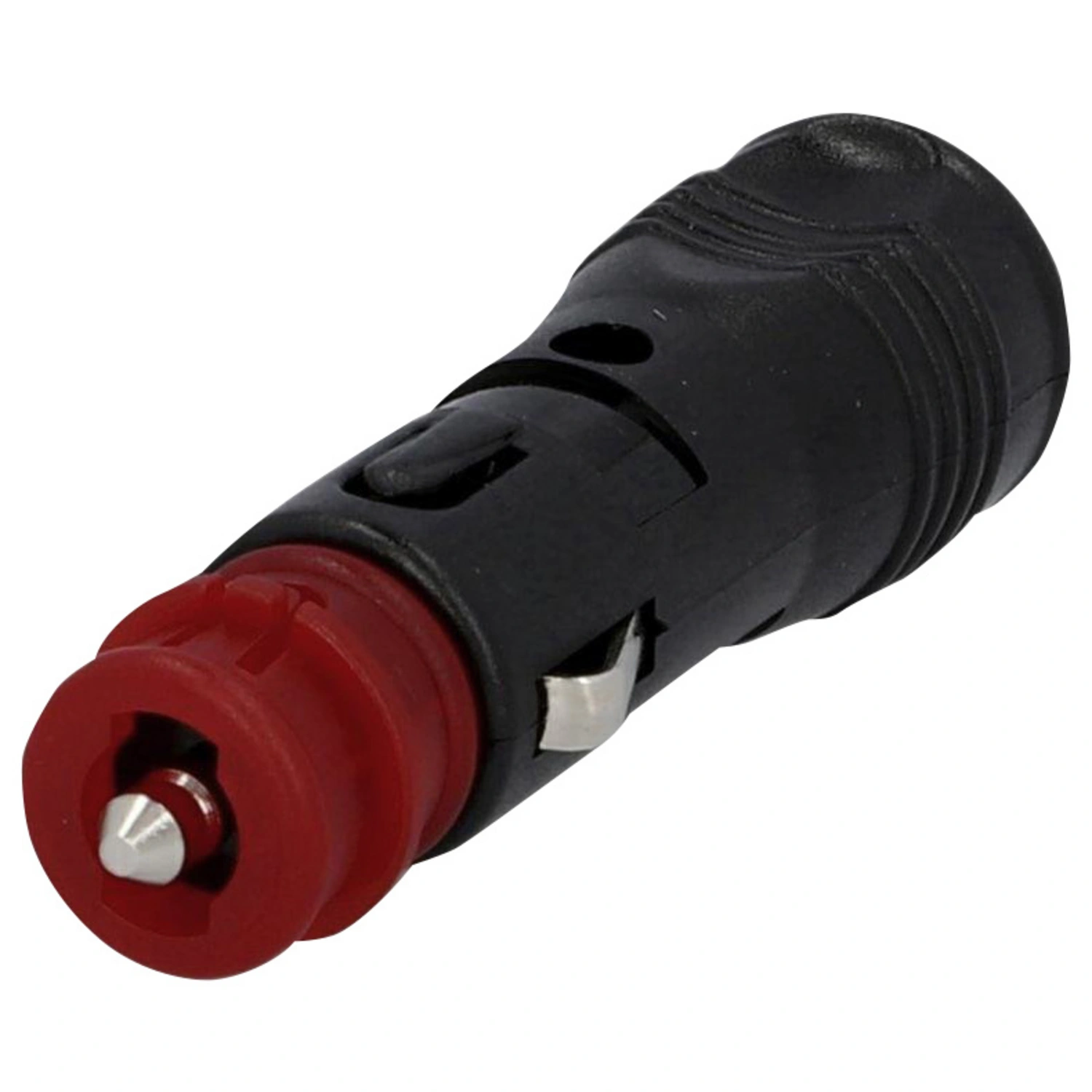 Universalstecker mit Sicherung, Kunststoff, schwarz