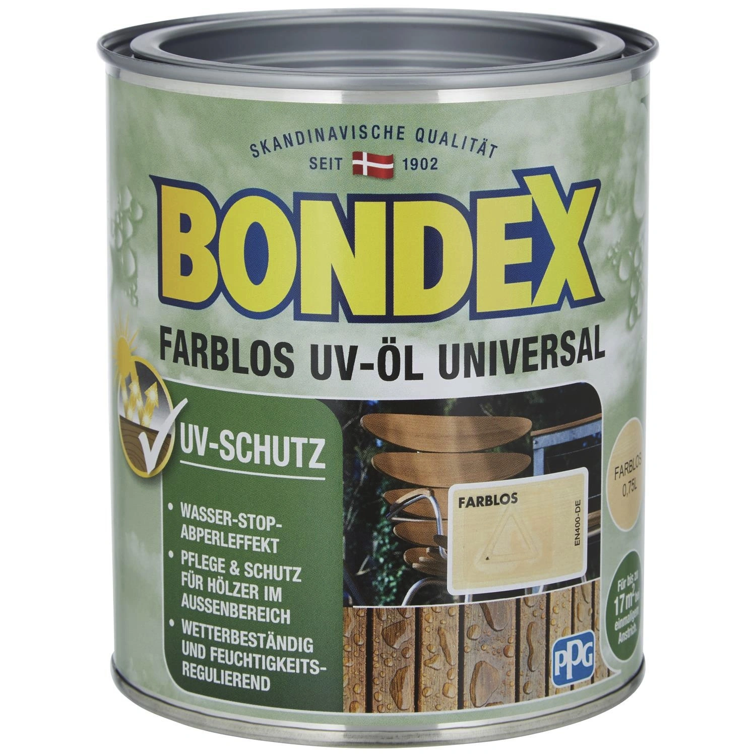 UV-Schutzöl, transparent, matt, 0,75 l