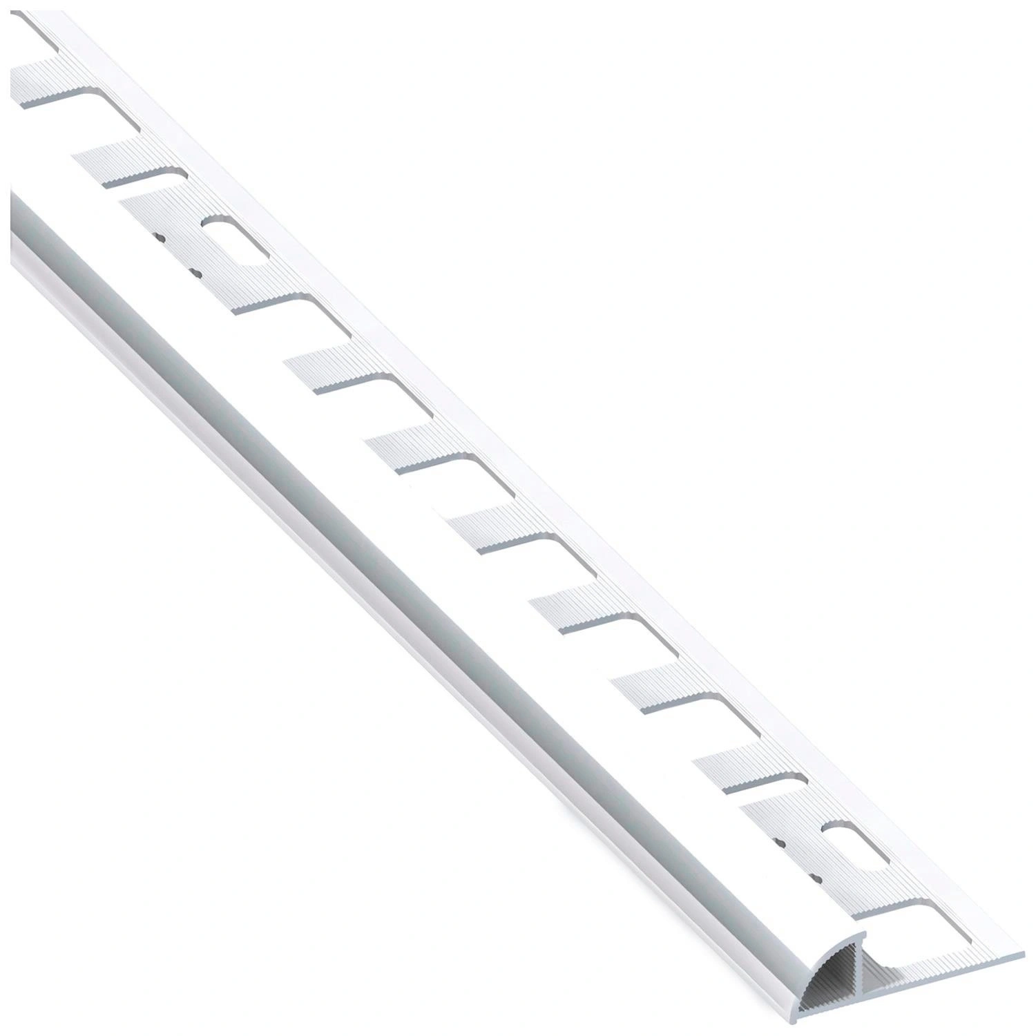 Viertelkreisprofil, BxHxL: 19,5 x 8 x 2500 mm, chromfarben