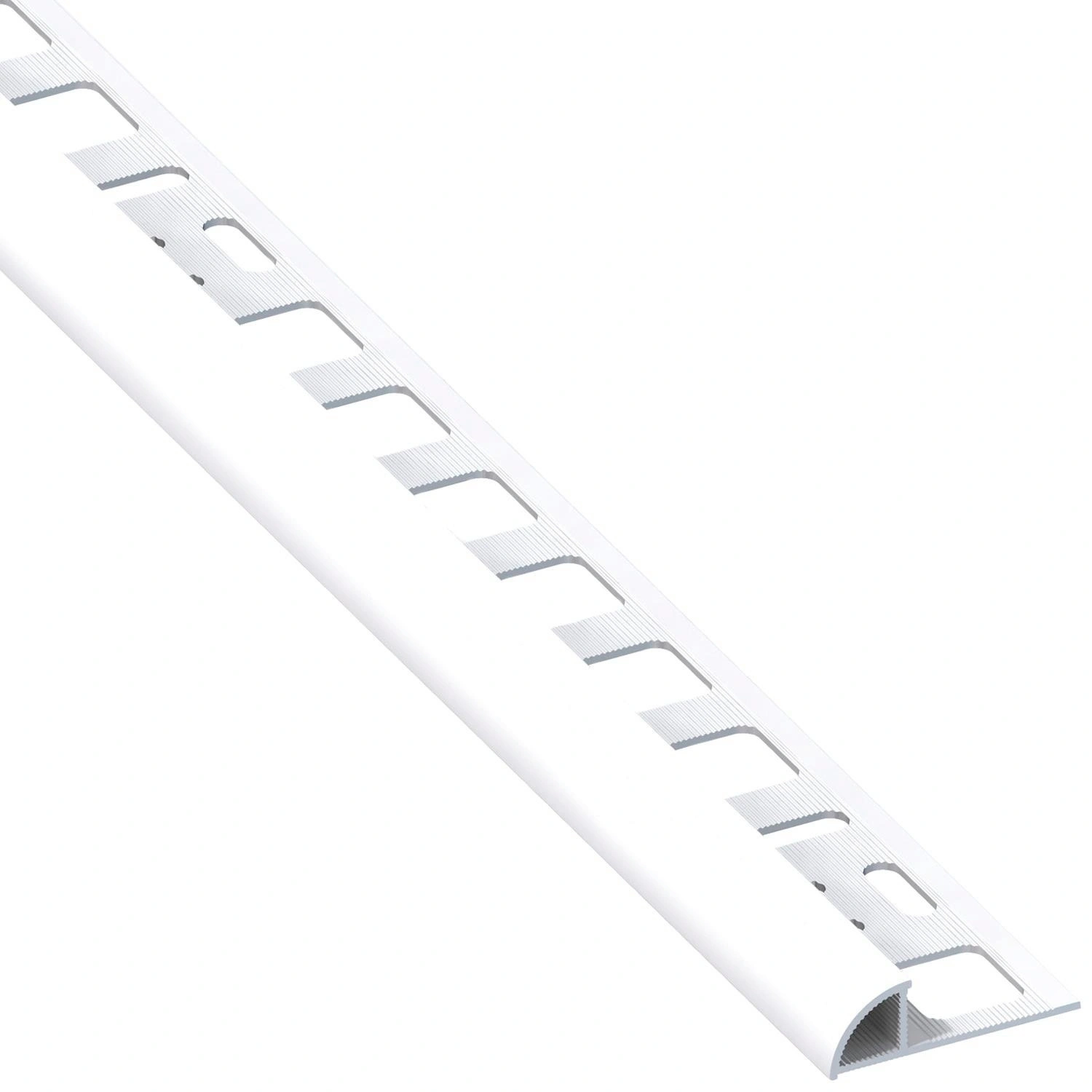 Viertelkreisprofil, BxHxL: 19,5 x 8 x 2500 mm, weiß