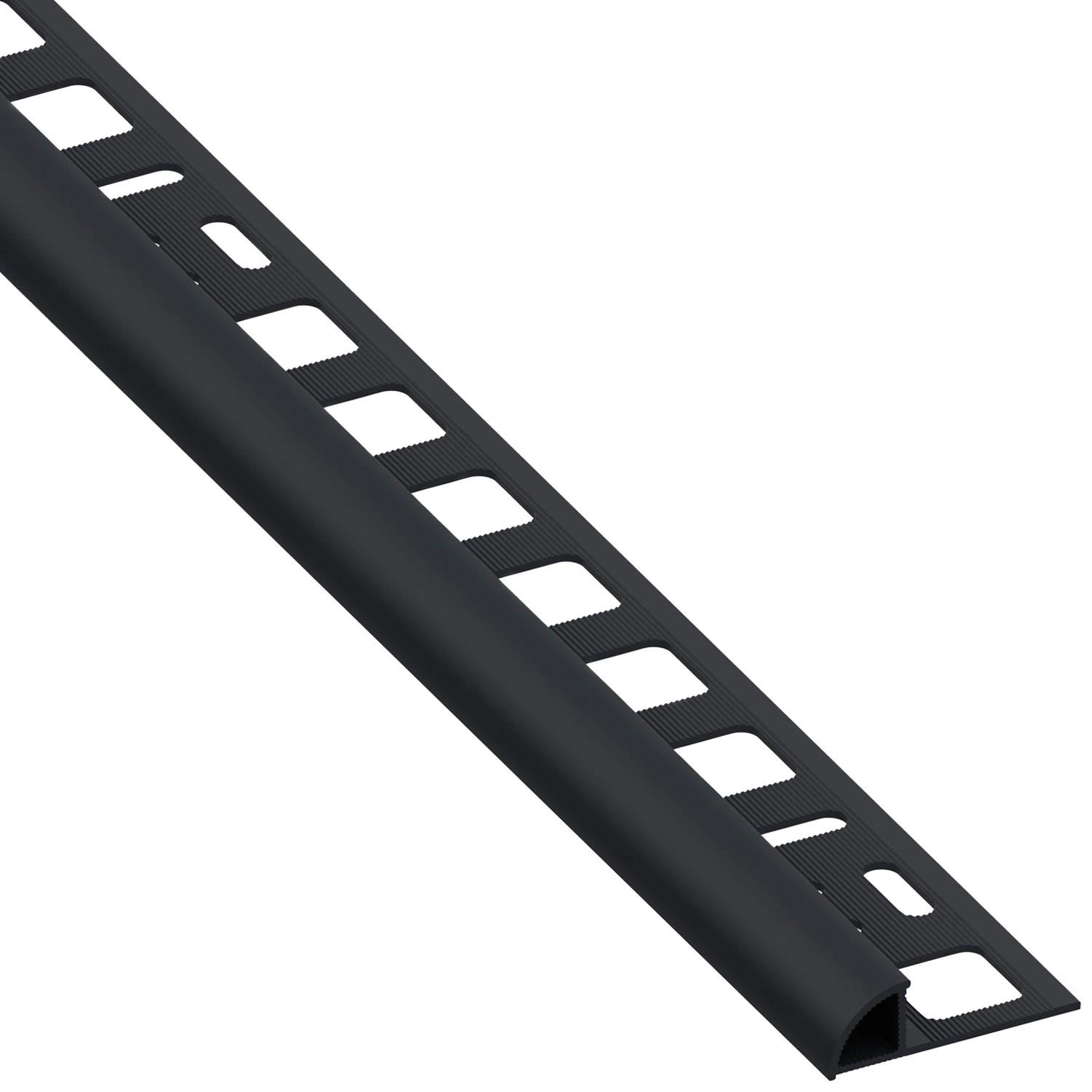Viertelkreisprofil, BxL: 19,5 x 2500 mm, schwarz